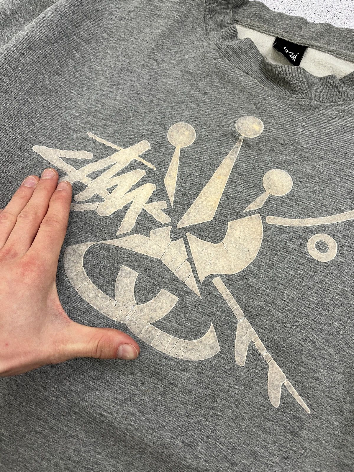Stussy × Vintage Stussy Vintage Made in USA Sweatshirt Big Graphic Logo Rare Size US L / EU 52-54 / 3 - 7 Thumbnail