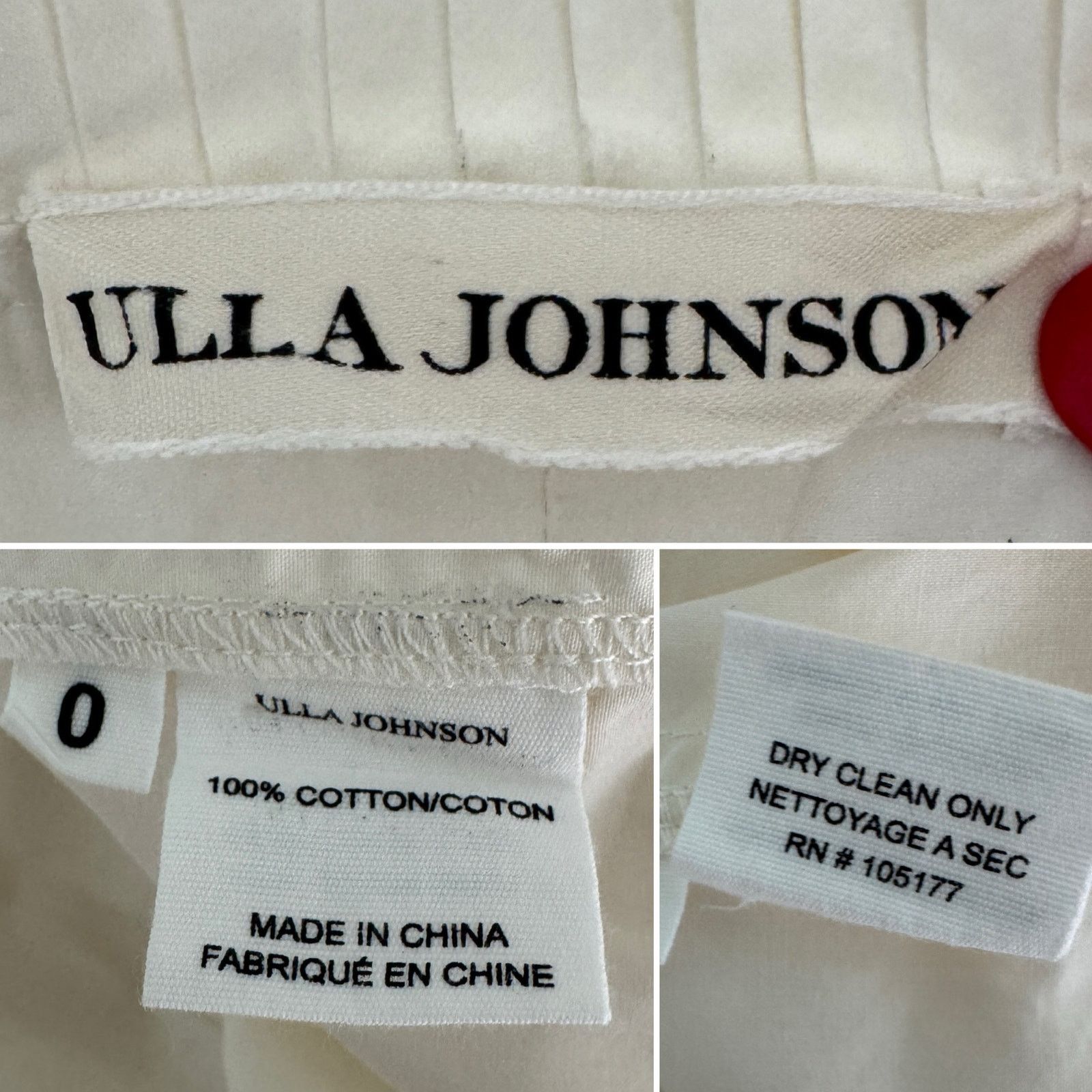 Ulla Johnson Ulla Johnson Lune Dress in Blanc ruffle tiered cotton size 0 Size XS / US 0-2 / IT 36-38 - 8 Thumbnail