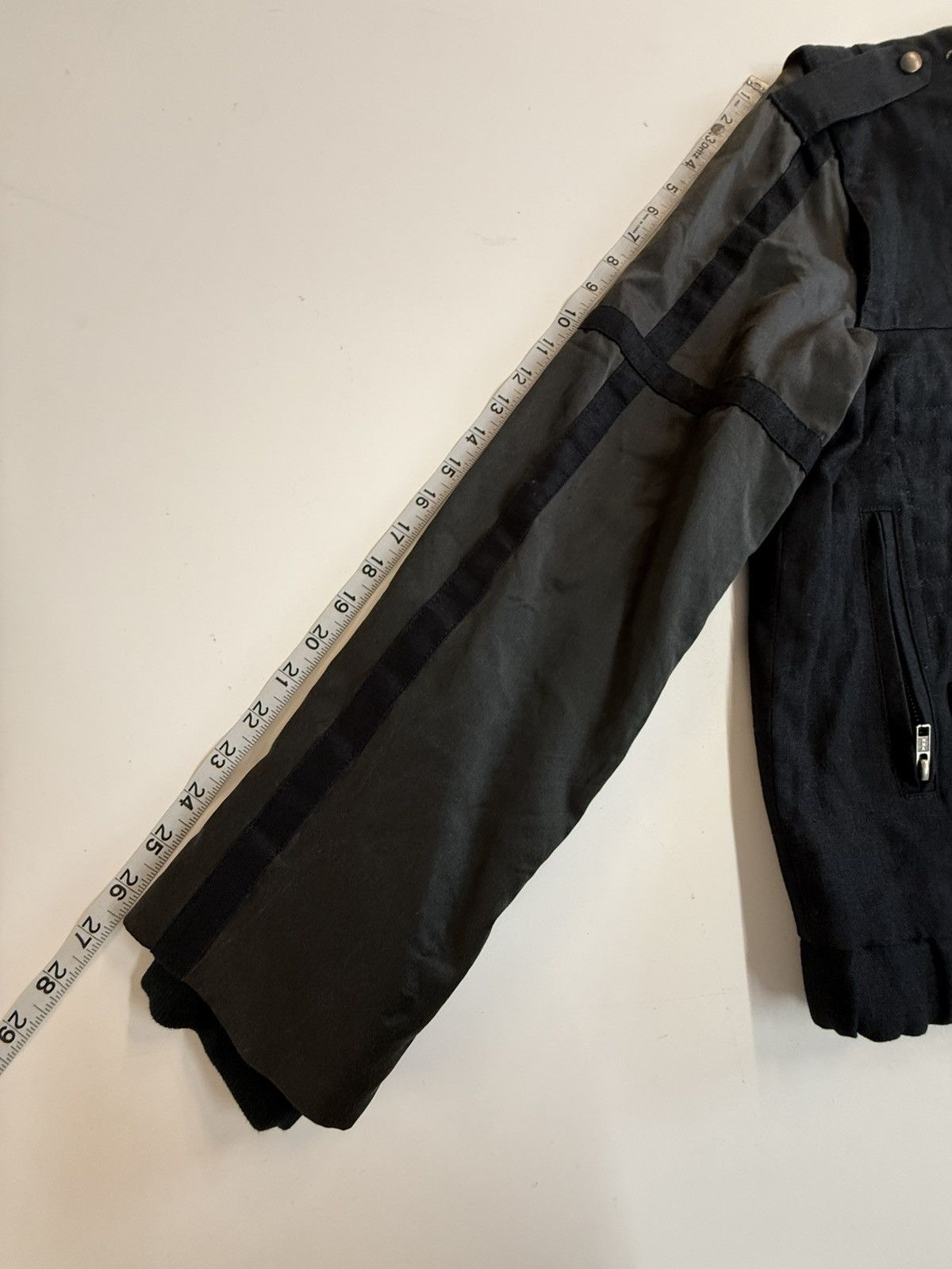 Japanese Brand Hiro Sawatari Linen Moto Bomber Jacket — Made in Japan Size US L / EU 52-54 / 3 - 21 Thumbnail