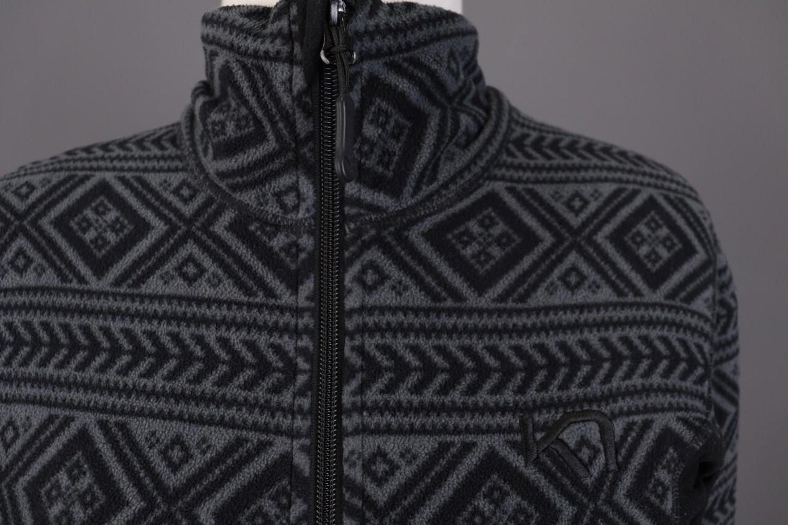 Designer Kari Traa Gray Nordic Fair Isle Full Zip Jacket Size S Size S / US 4 / IT 40 - 6 Thumbnail