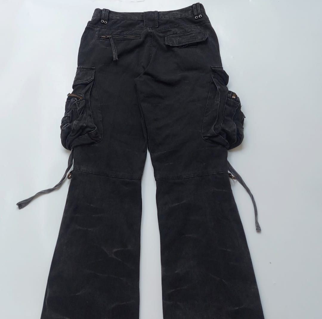 Vintage Rustenburg Denim Cargo Flare Pants Size US 29 - 5 Thumbnail
