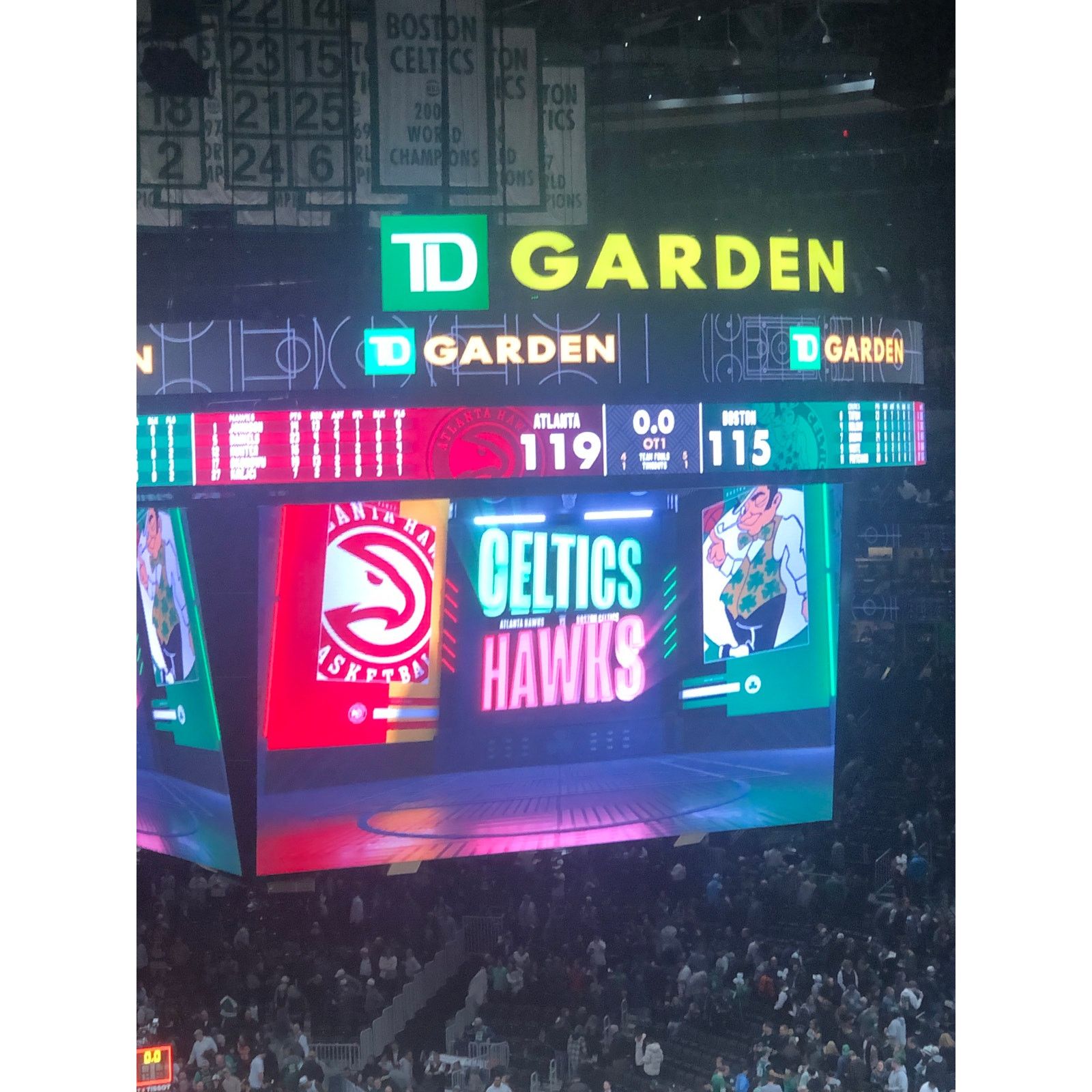 NBA Boston Celtics v Atlanta Hawks 1/18/25 Lineup Poster Size ONE SIZE - 8 Thumbnail