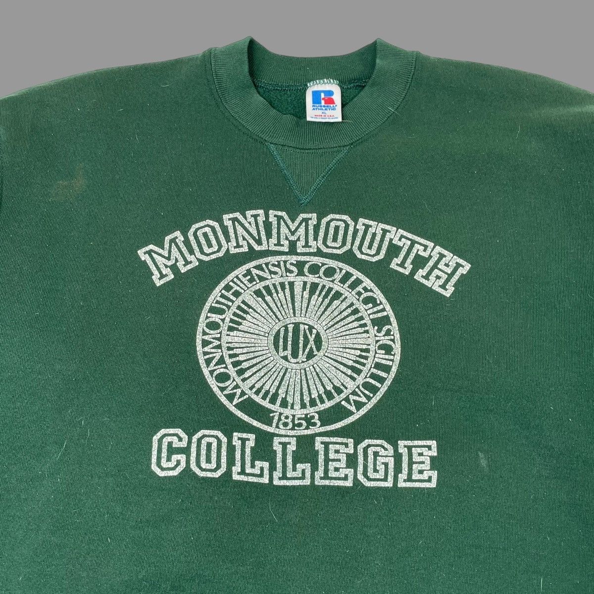Vintage Vintage 90s Russell college sweatshirt Size US L / EU 52-54 / 3 - 3 Thumbnail