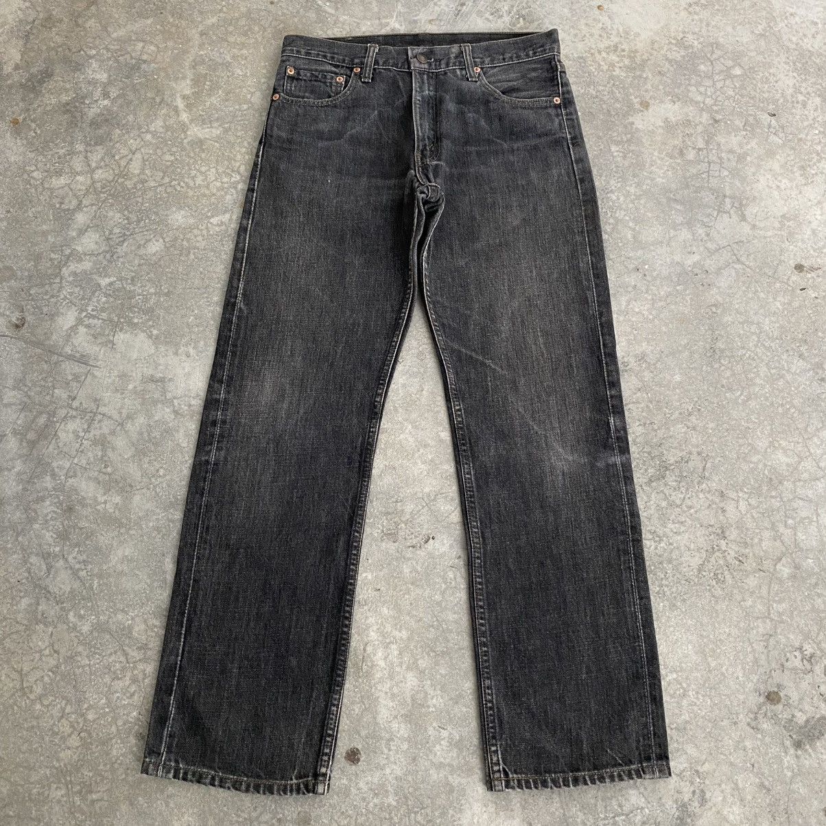 Levi's Size 31x29.5 Vintage Levis 505 Faded Black Denim Jeans Size US 31 - 2 Thumbnail