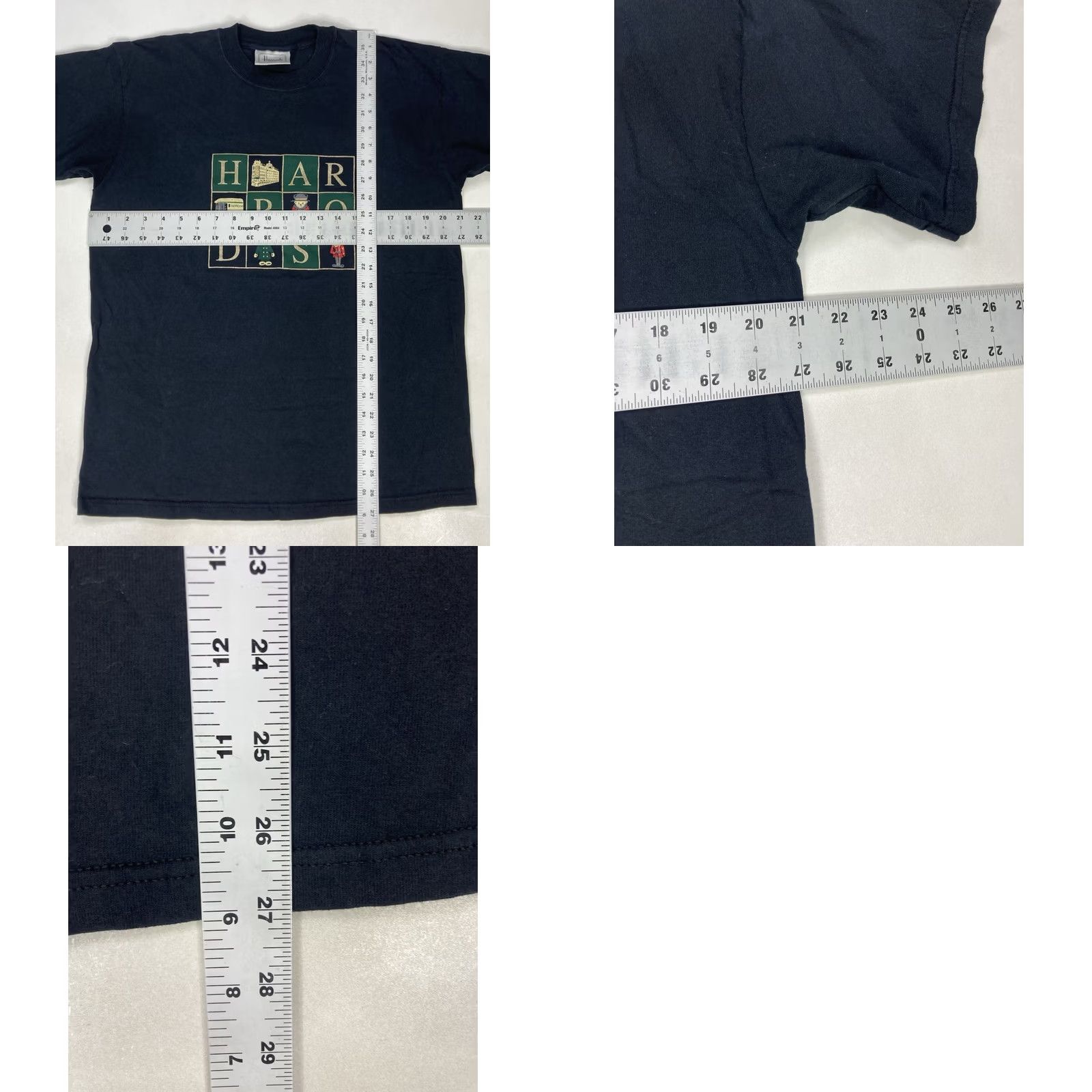 Harrods VINTAGE Harrods Graphic T-shirt Men Large Black Short Sleeve 90s Size US L / EU 52-54 / 3 - 8 Thumbnail