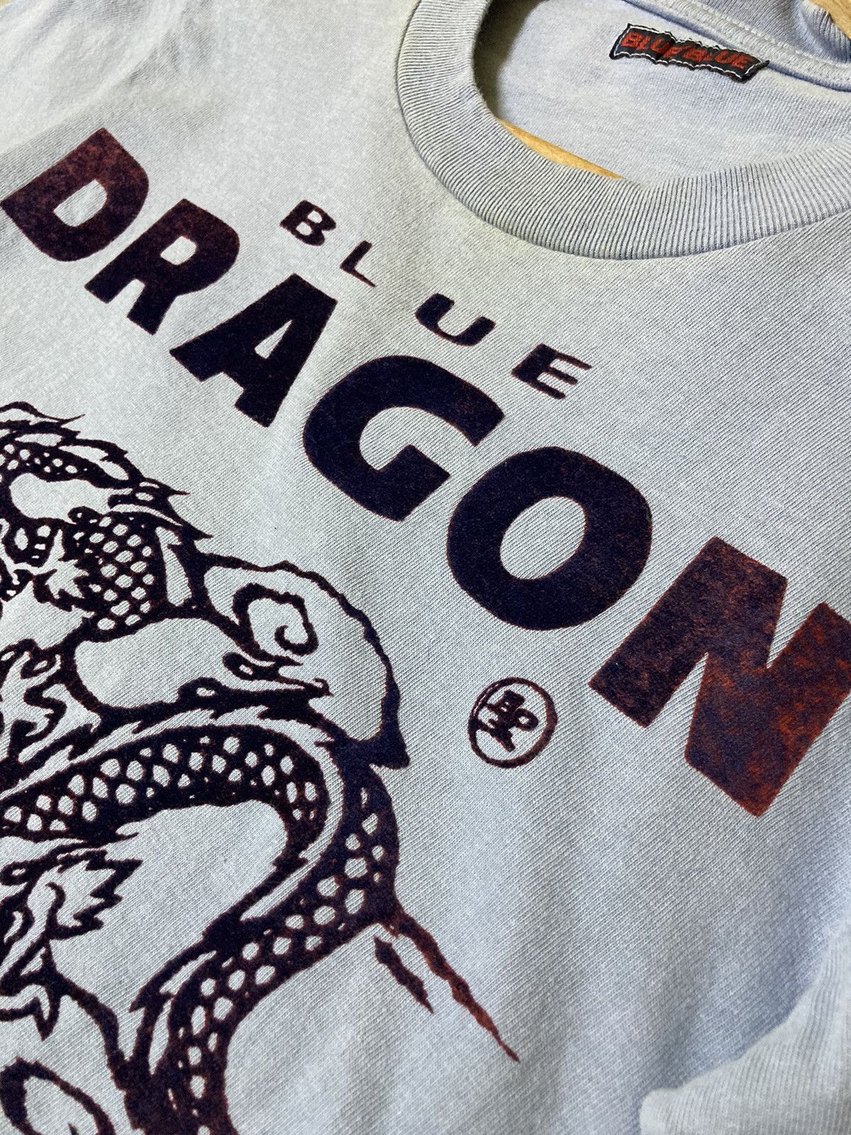 Blue Blue Japan × Japanese Brand × Vintage Vintage Blue Blue Japan Blue Dragon T-Shirt Size US S / EU 44-46 / 1 - 7 Thumbnail