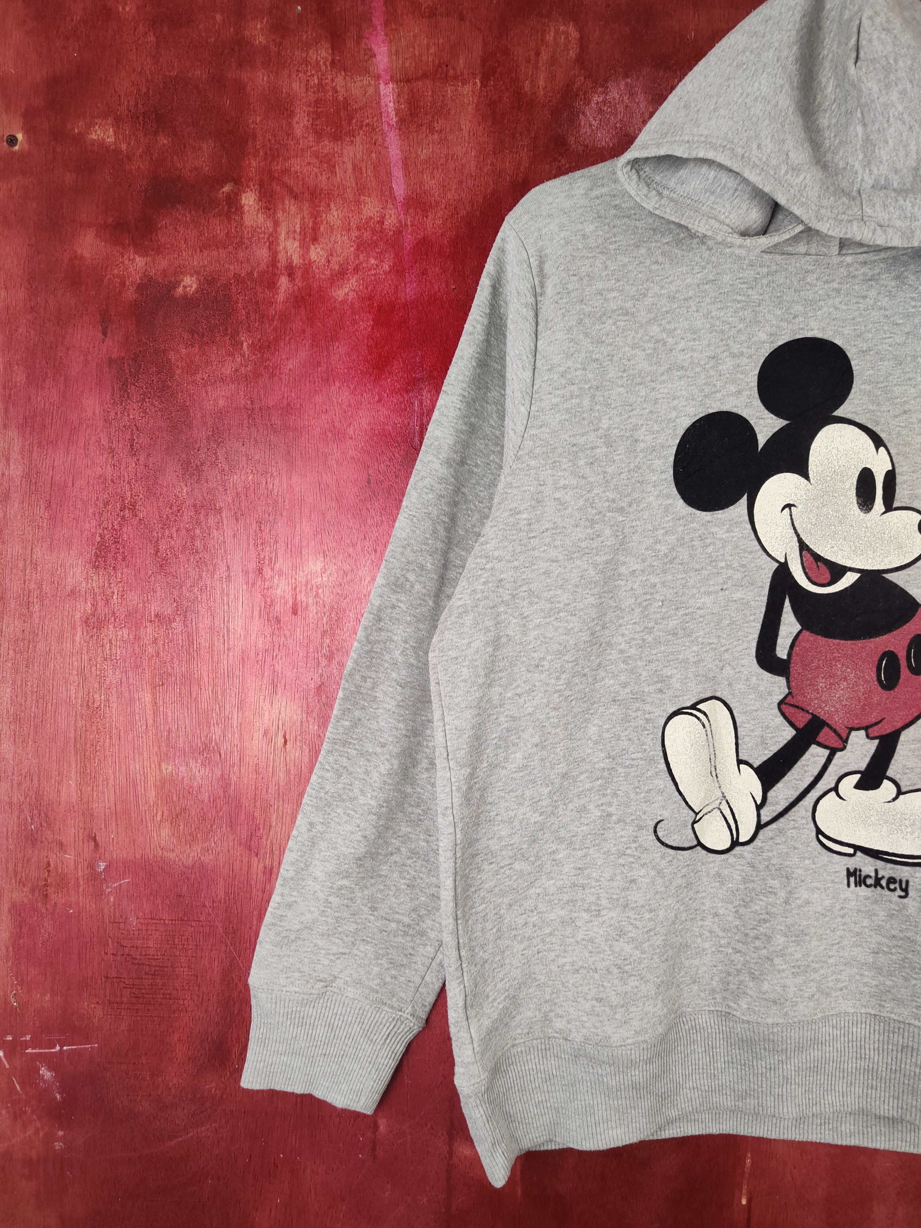 Disney Disney Gray Mickey Mouse Hoodie Sweatshirts #S1557 Size L / US 10 / IT 46 - 4 Thumbnail