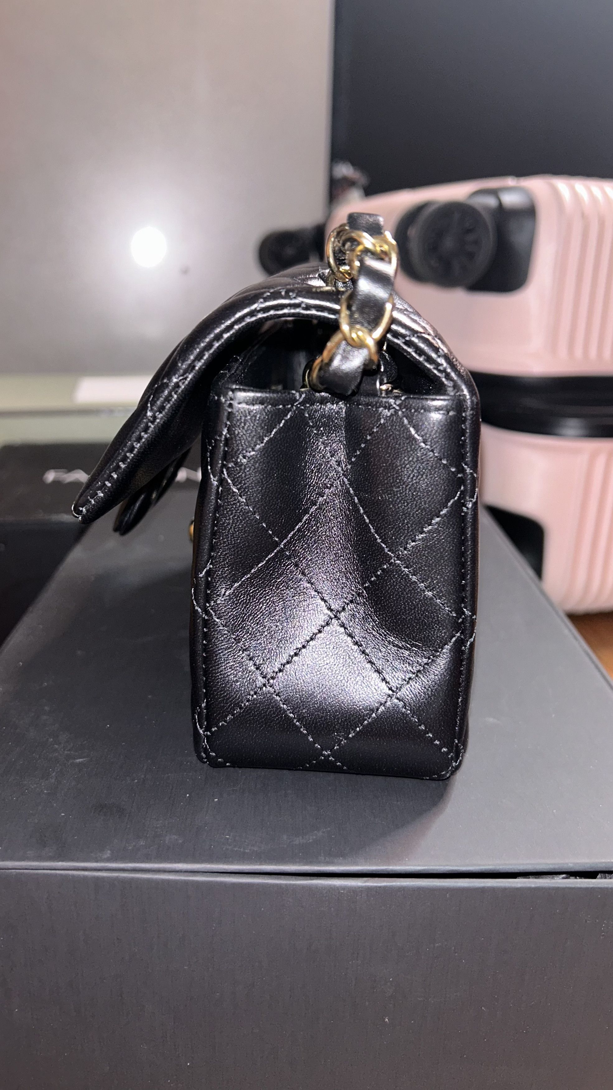 Chanel Chanel Classic Flap Lambskin Gold Hardware Small Size ONE SIZE - 7 Thumbnail