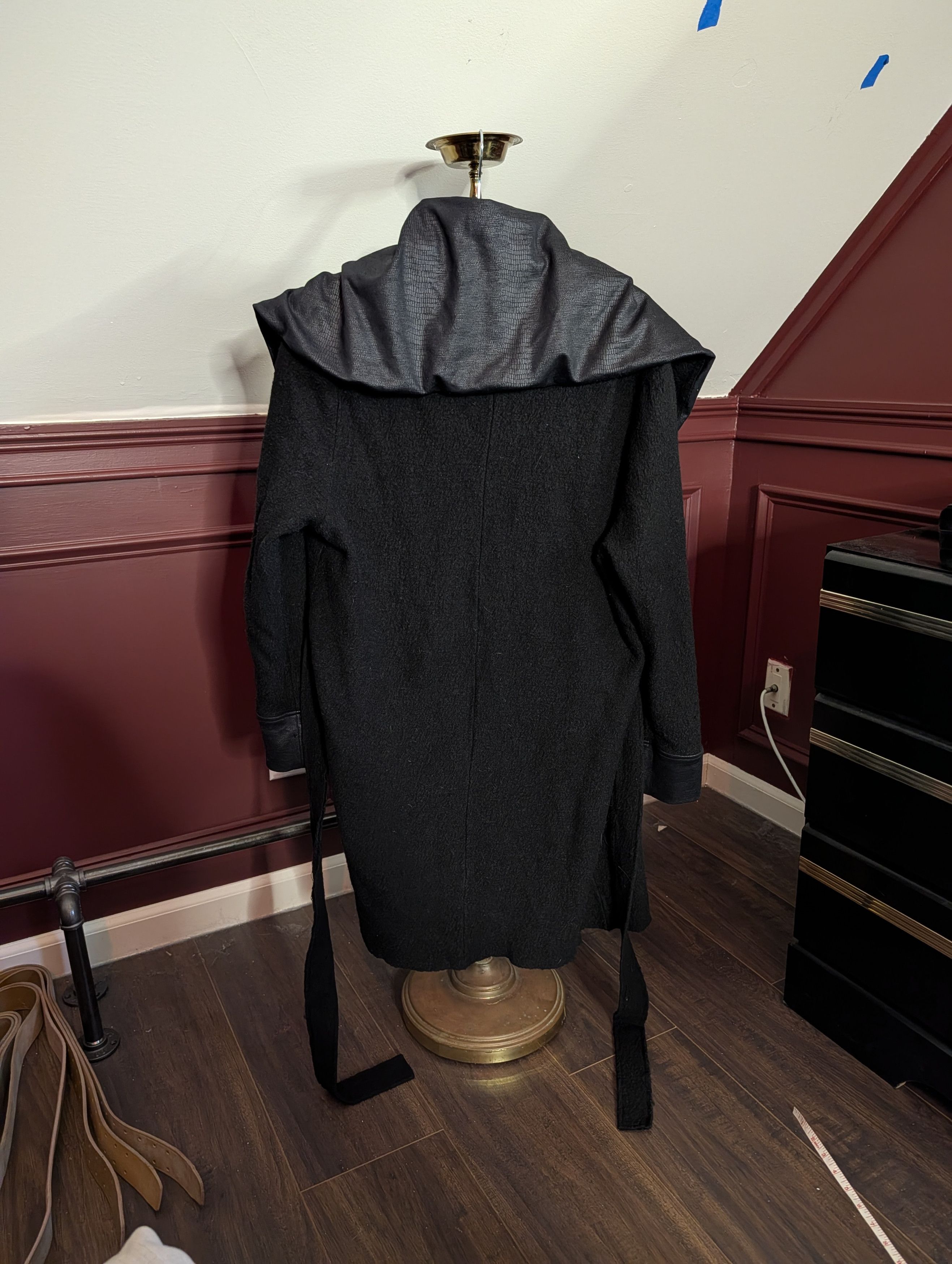 Scapa Sports SCAPA Lauren Perre black knit belted alligator cardigan Size XL / US 12-14 / IT 48-50 - 9 Thumbnail