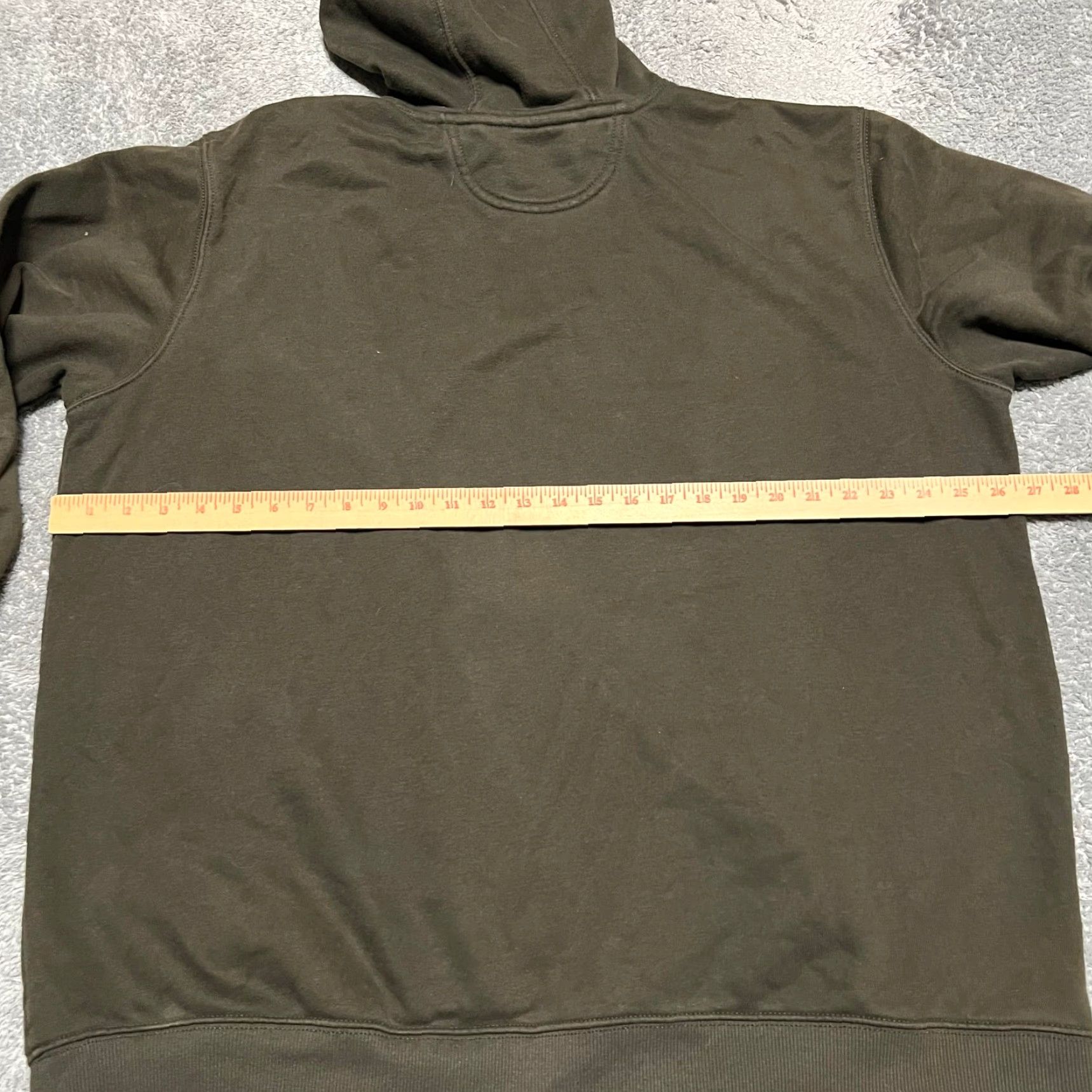 Carhartt Carhartt Hoodie Mens XL Loose Fit Graphic Sweatshirt Green Distressed Size US XL / EU 56 / 4 - 4 Thumbnail