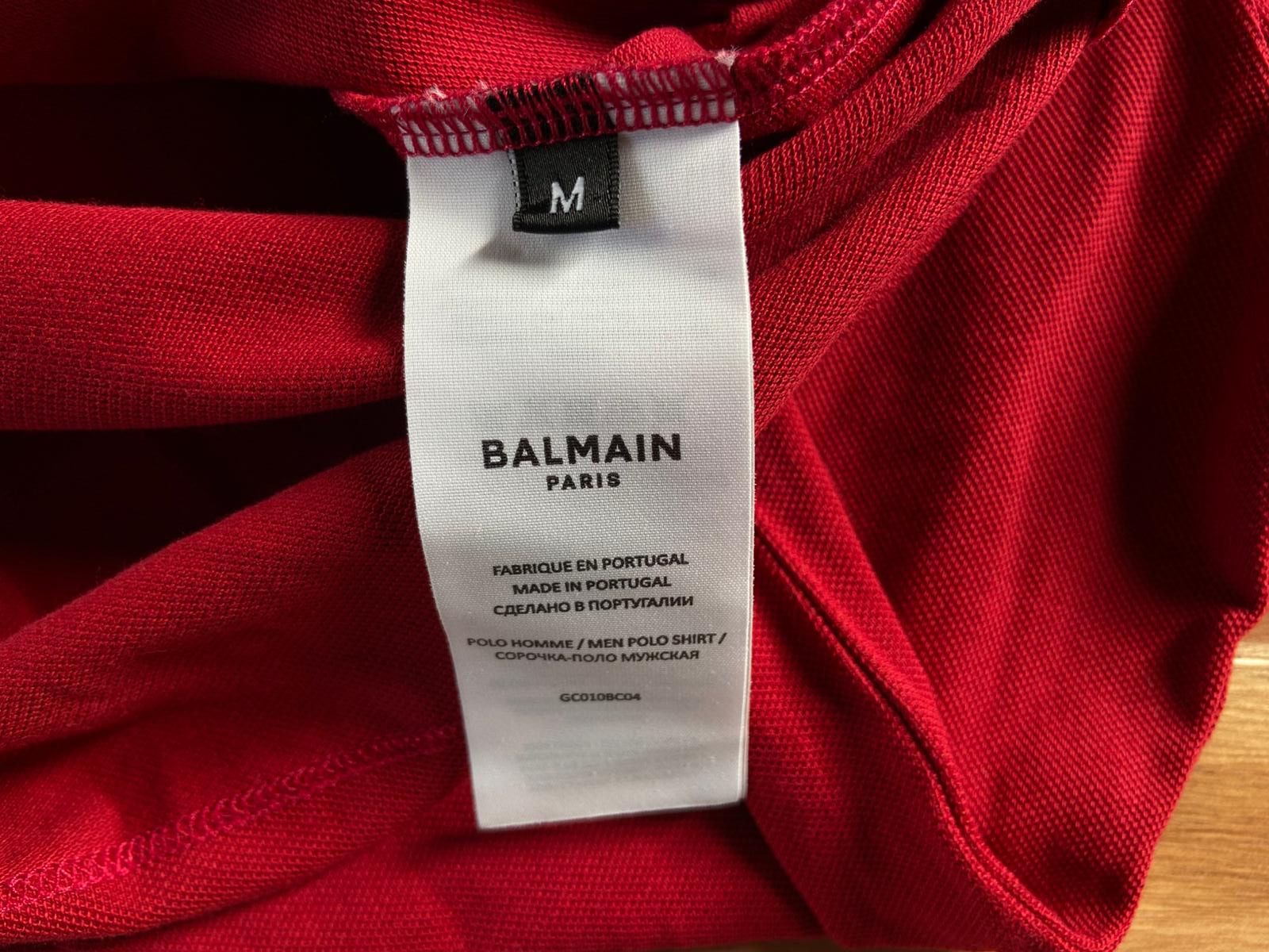 Balmain Balmain Red Wine Polo Size US M / EU 48-50 / 2 - 8 Thumbnail