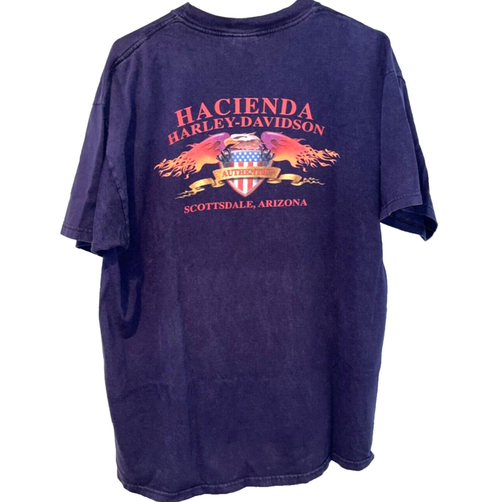 Harley Davidson VINTAGE Harley-Davidson Soaring Eagle Hacienda Scottsdale Arizona XL Biker T Shirt Tee Size US XL / EU 56 / 4 - 4 Thumbnail