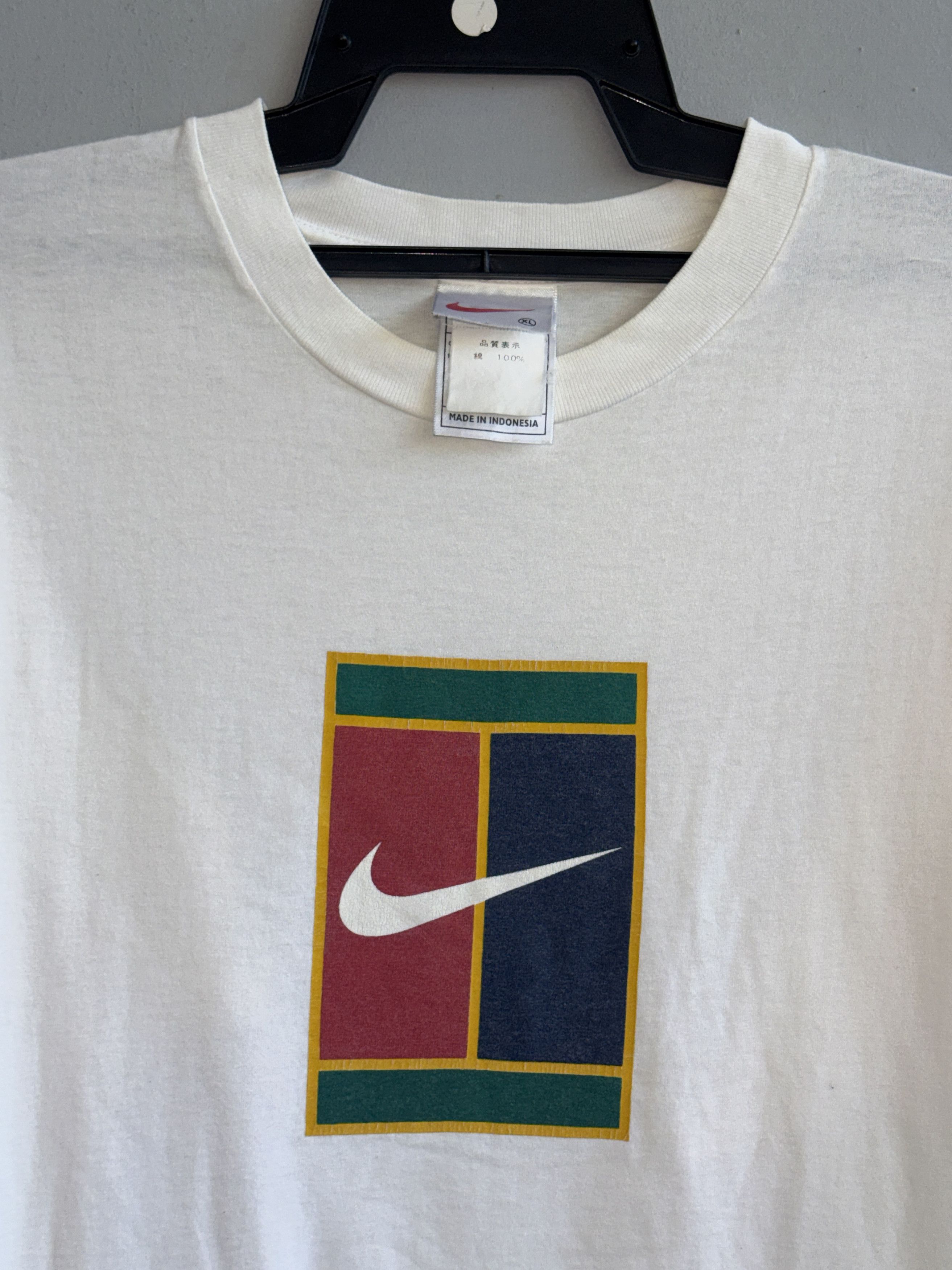 Nike Nike Tennis Court Vintage T-Shirt Size US XL / EU 56 / 4 - 2 Thumbnail