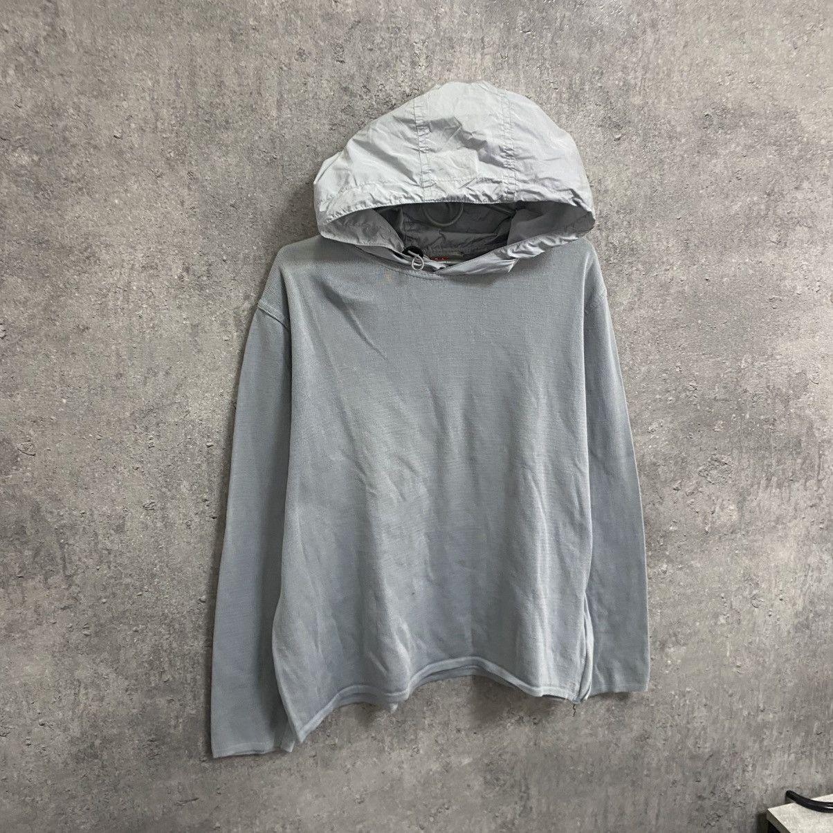 Prada Vintage Prada Hoodie with Nylon Hood Size US M / EU 48-50 / 2 - 3 Thumbnail