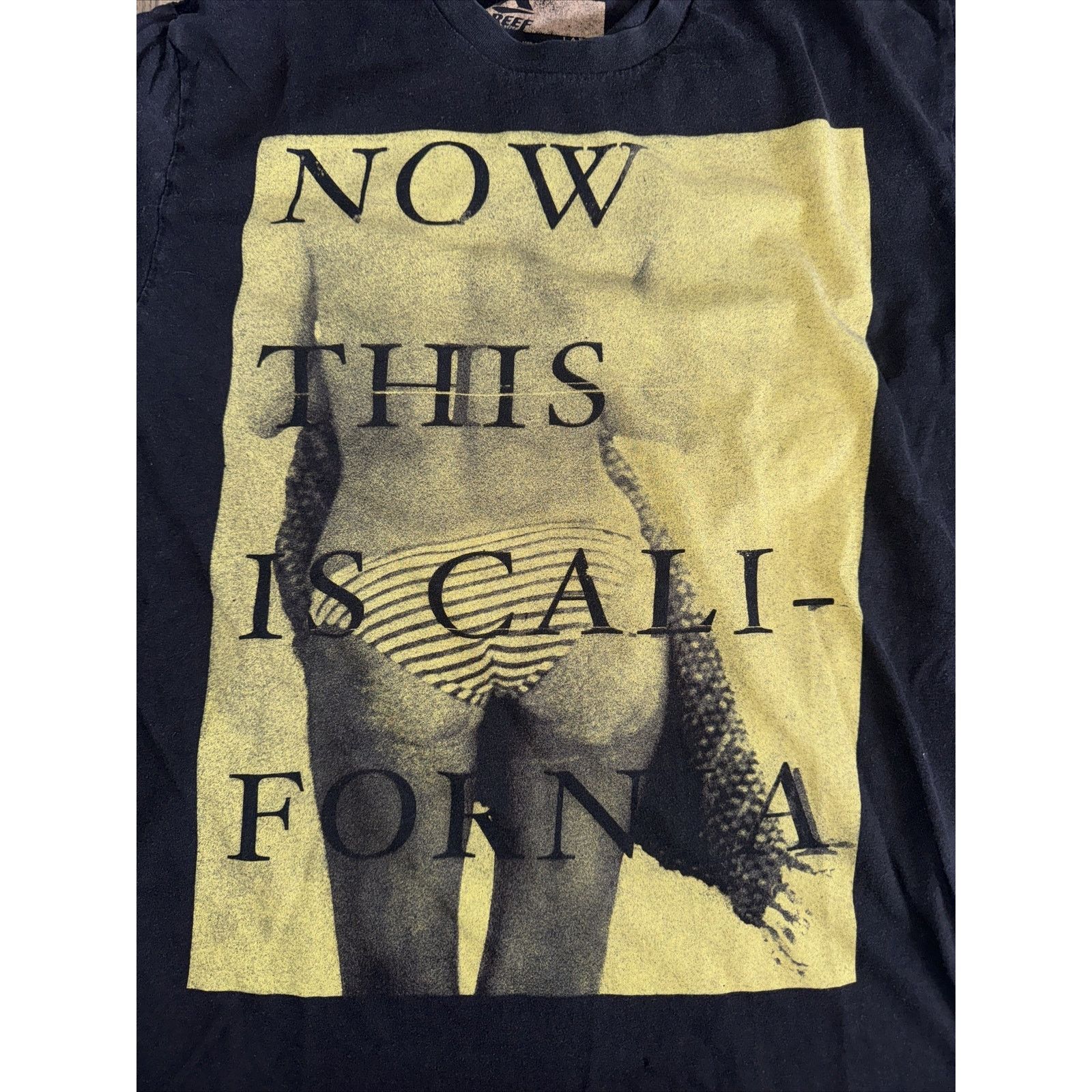 REEF Reef T-Shirt Black Large “Now This Is California” 19x26 Size US L / EU 52-54 / 3 - 2 Thumbnail
