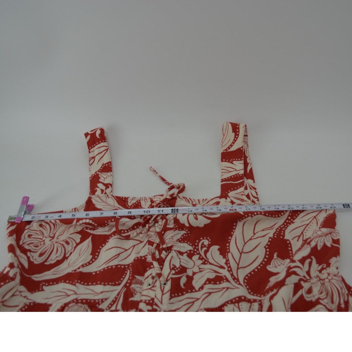 Other Who What Wear Batik Floral Aurora Red Dress Boho Plus Sz 1X Size XL / US 12-14 / IT 48-50 - 3 Thumbnail