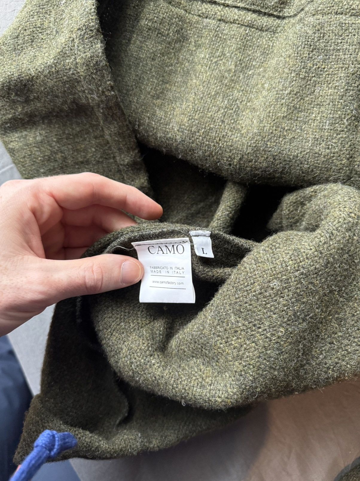 Other CAMO "Tisserand" FW21 chore jacket green wool tweed Size US L / EU 52-54 / 3 - 4 Thumbnail