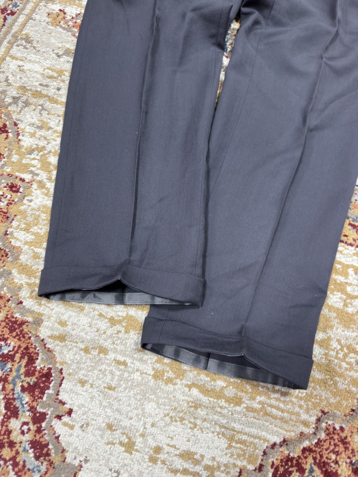 If Six Was Nine 1980s Wool Suit Pants Baggy Trousers Blend Balenciaga Rick Size US 32 / EU 48 - 2 Thumbnail