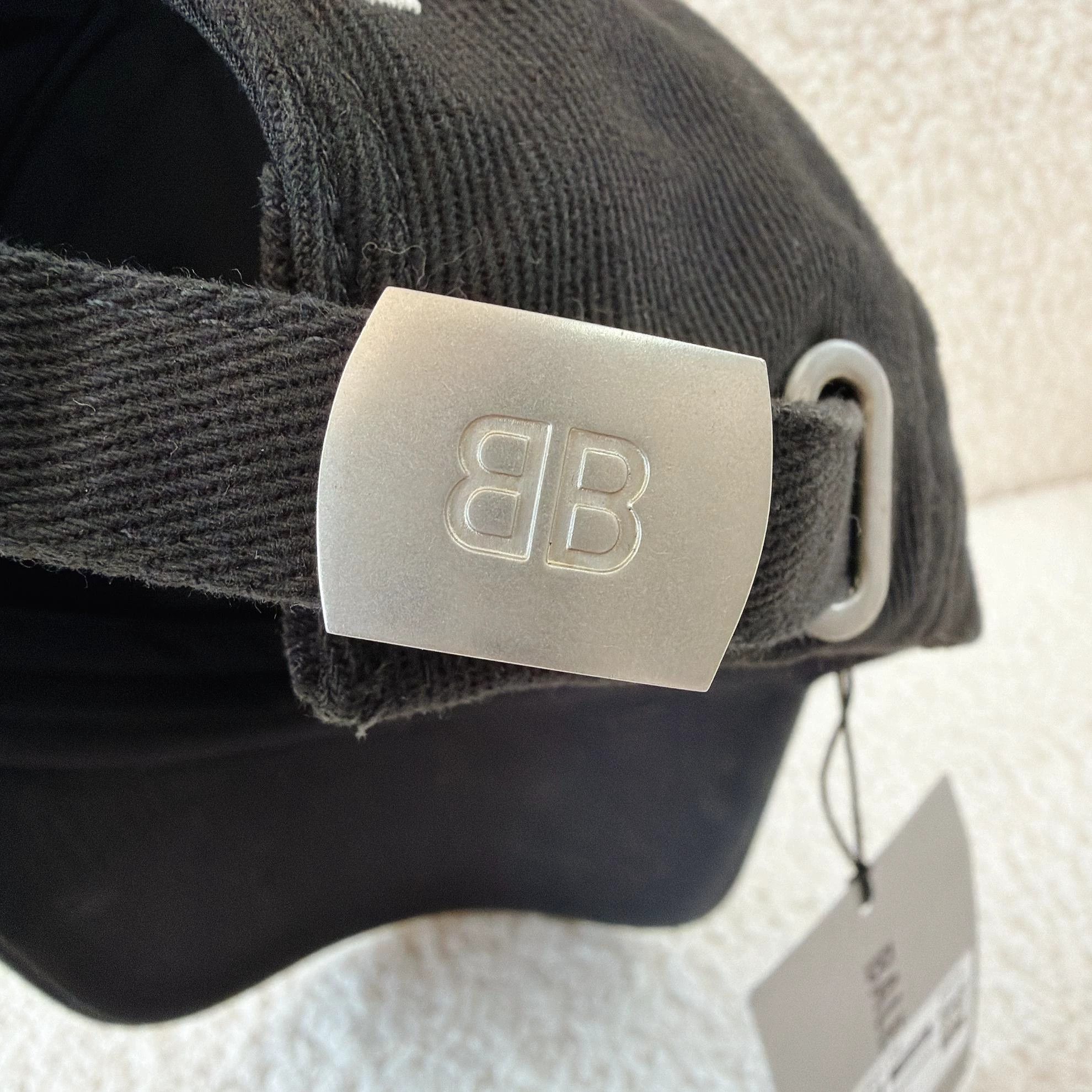Balenciaga Balenciaga Black Logo Cap L Size ONE SIZE - 4 Thumbnail