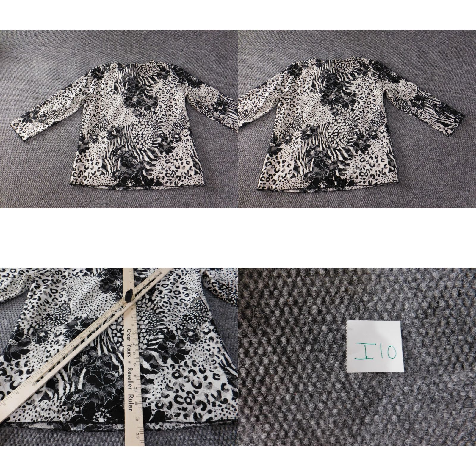 Vintage Chicos Blouse Shirt Womens V-Neck Floral Lined Polyester Spandex Rayon Pullover Button Casual Jazz Vintage No N/A 1 Black XS? Size XS / US 0-2 / IT 36-38 - 8 Thumbnail