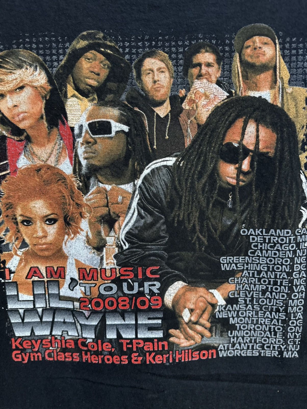 Band Tees Thrashed Vintage Lil’ Wayne Tour Faded Tee Size US M / EU 48-50 / 2 - 8 Thumbnail