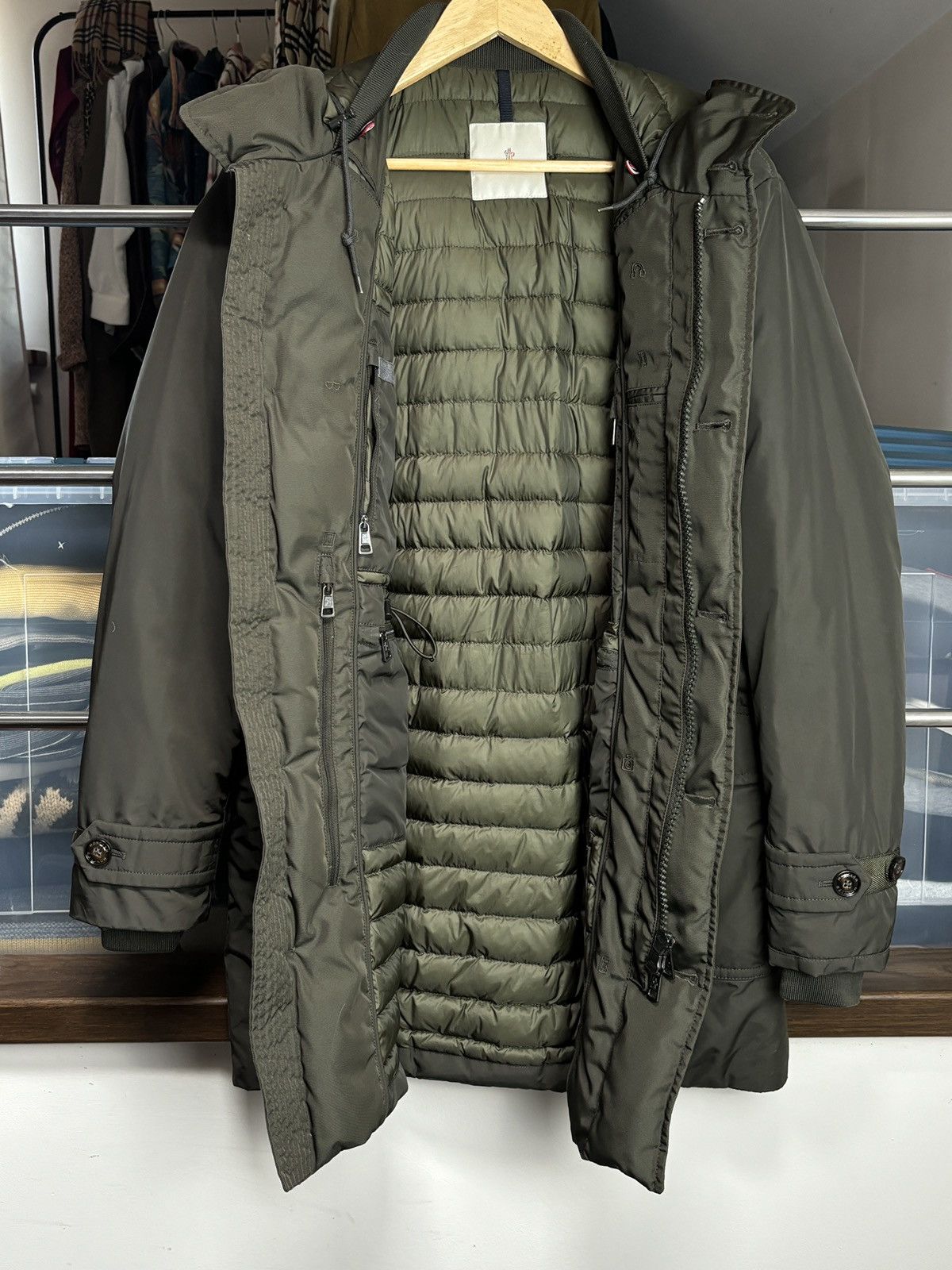 Moncler Moncler Down Parka Long Jacket Coat Size L / US 10 / IT 46 - 4 Thumbnail