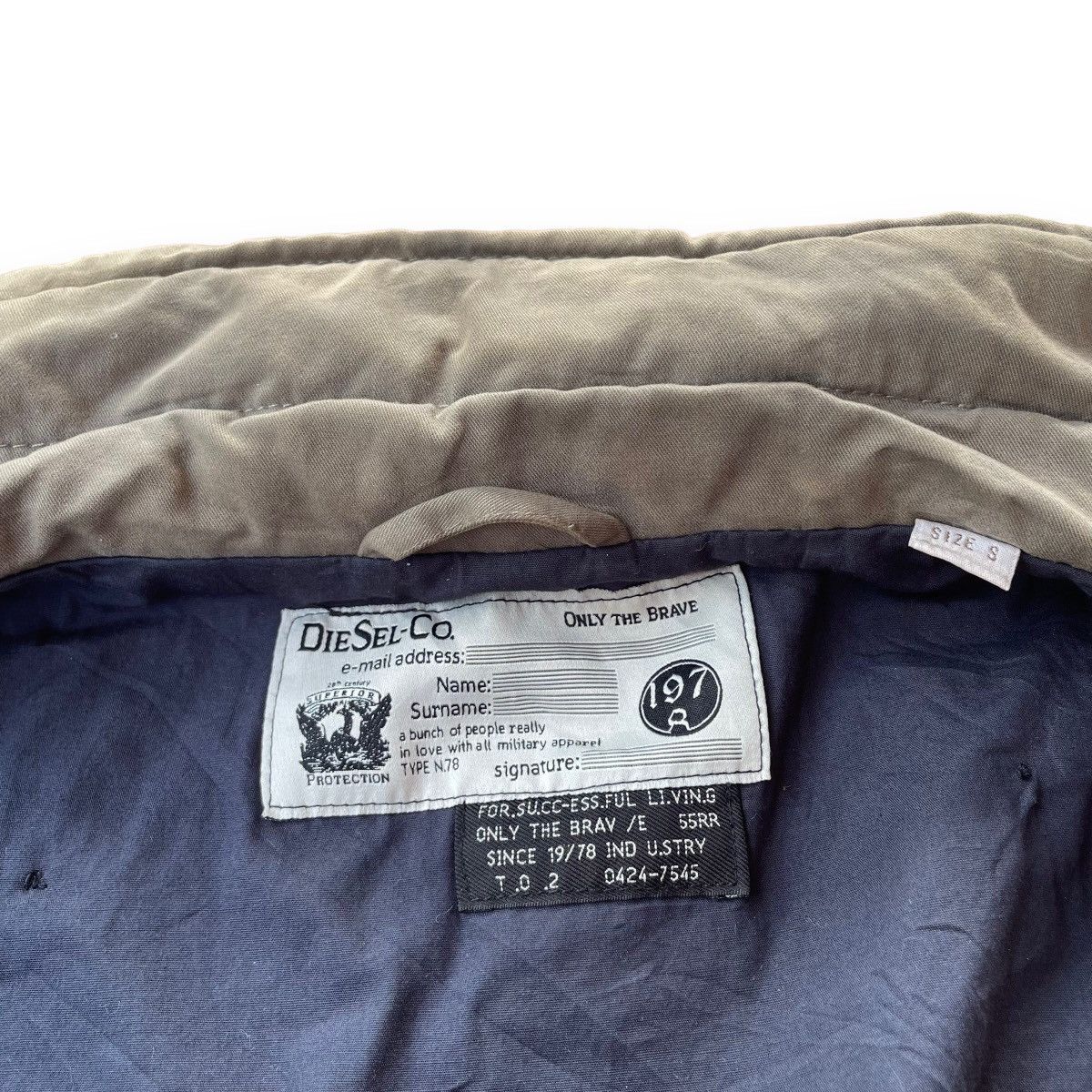 Diesel VINTAGE DIESEL - CO ONLY THE BRAVE PATCHWORK MILITARY JACKET Size US S / EU 44-46 / 1 - 18 Thumbnail