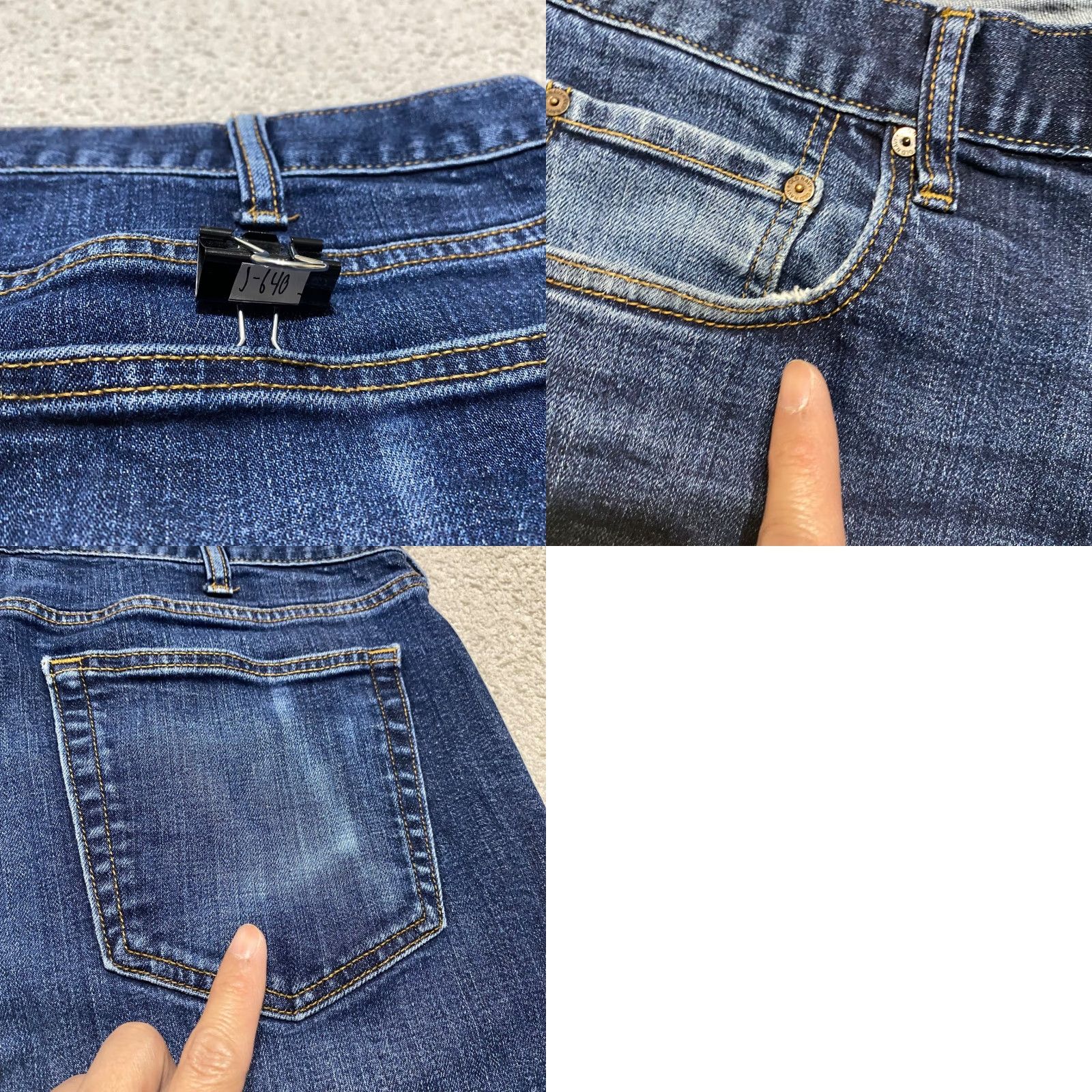 Old Navy Old Navy Jeans Mens 38x34 Blue Denim Dark Wash Straight Leg Mid Rise Jeans Mens Regular 5-Pocket Denim Blue 90s Classic Mens Size US 38 / EU 54 - 9 Thumbnail