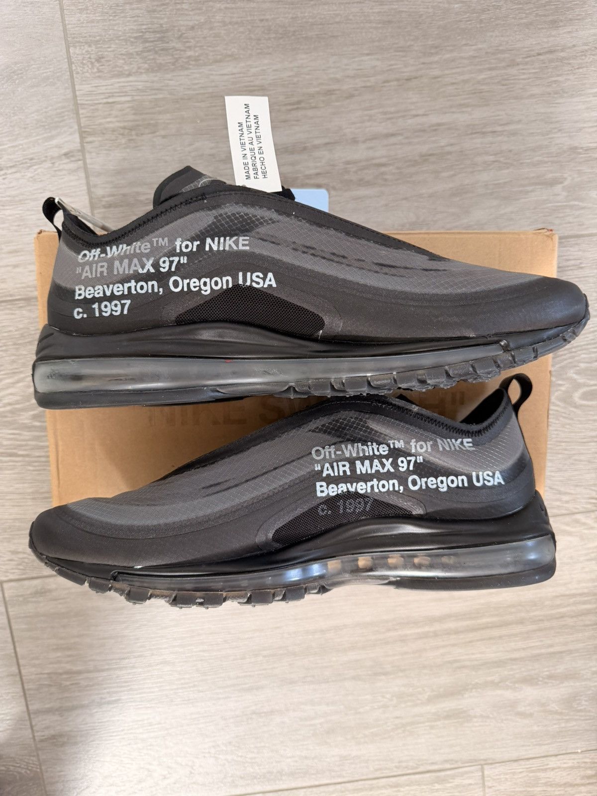 Nike × Off-White Nike x Off White Air Max 97 Black | new Size US 11 / EU 44 - 2 Thumbnail