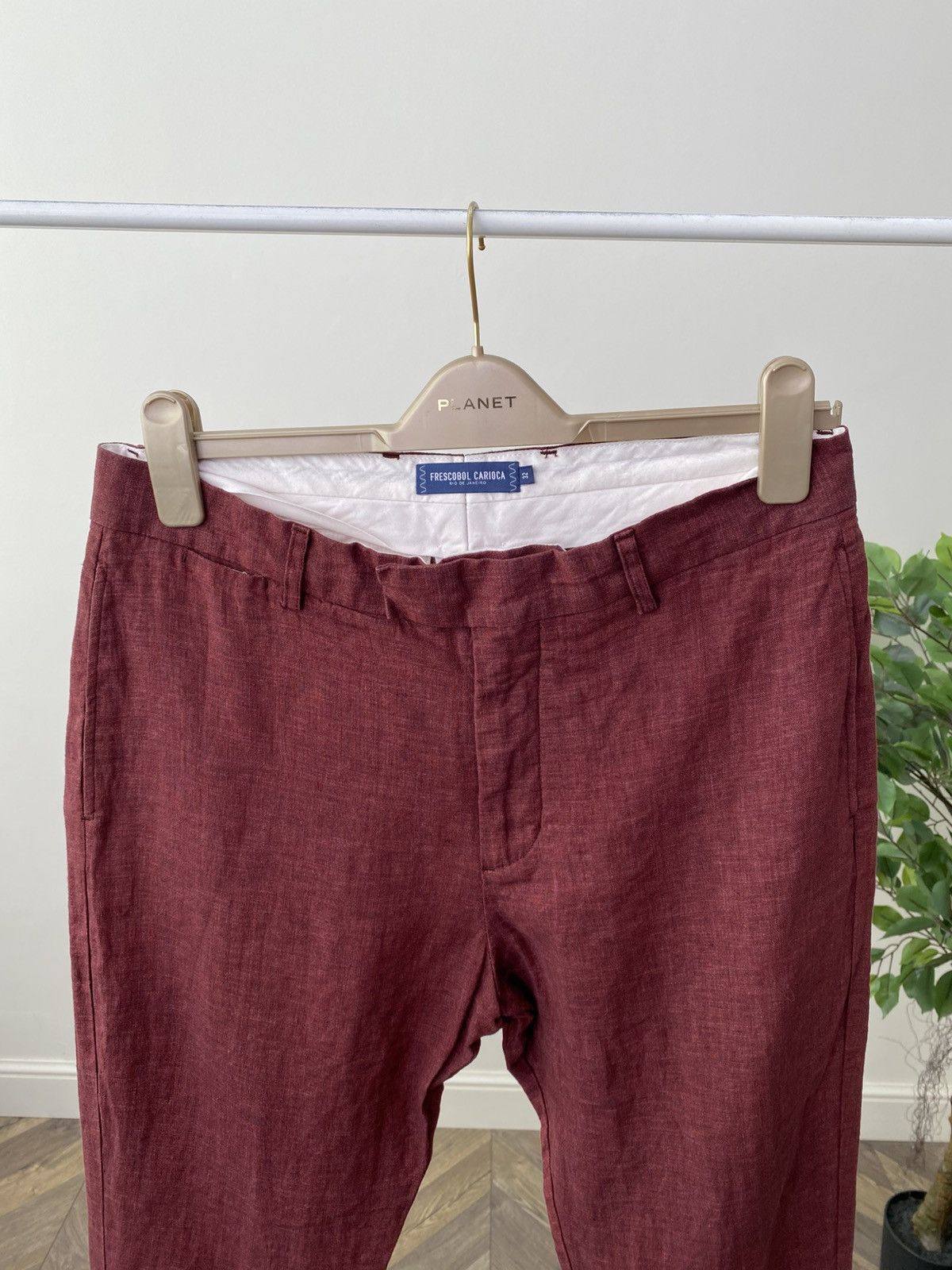 Frescobol Carioca Vintage FRESCOBOL CARIOCA Linen Blend Trousers Size US 32 / EU 48 - 4 Thumbnail
