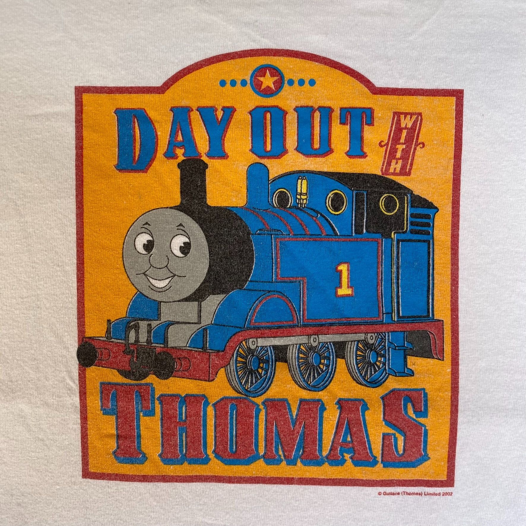 Fruit Of The Loom Vintage Y2K Thomas Train Shirt Grunge Retro TV Cartoon Tee Size US L / EU 52-54 / 3 - 3 Thumbnail