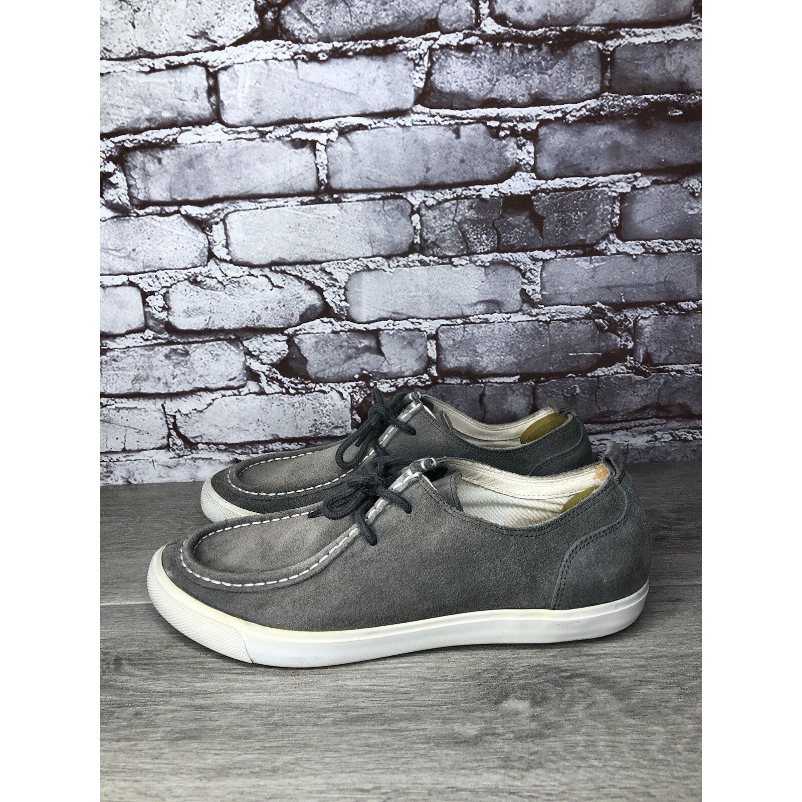 Cole Haan Cole Haan Air Berge Gray Suede Moc Toe Lace Up Sneaker Shoes Size US 10 / EU 43 - 21 Thumbnail