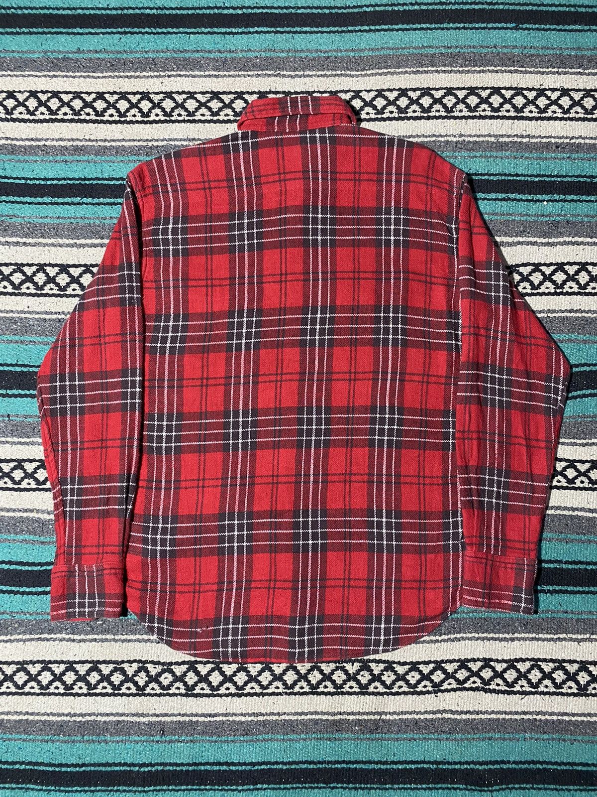 45rpm 45rpm 🇯🇵 Turquoise Snap Button Flannel Cotton Shirt Size US L / EU 52-54 / 3 - 5 Thumbnail