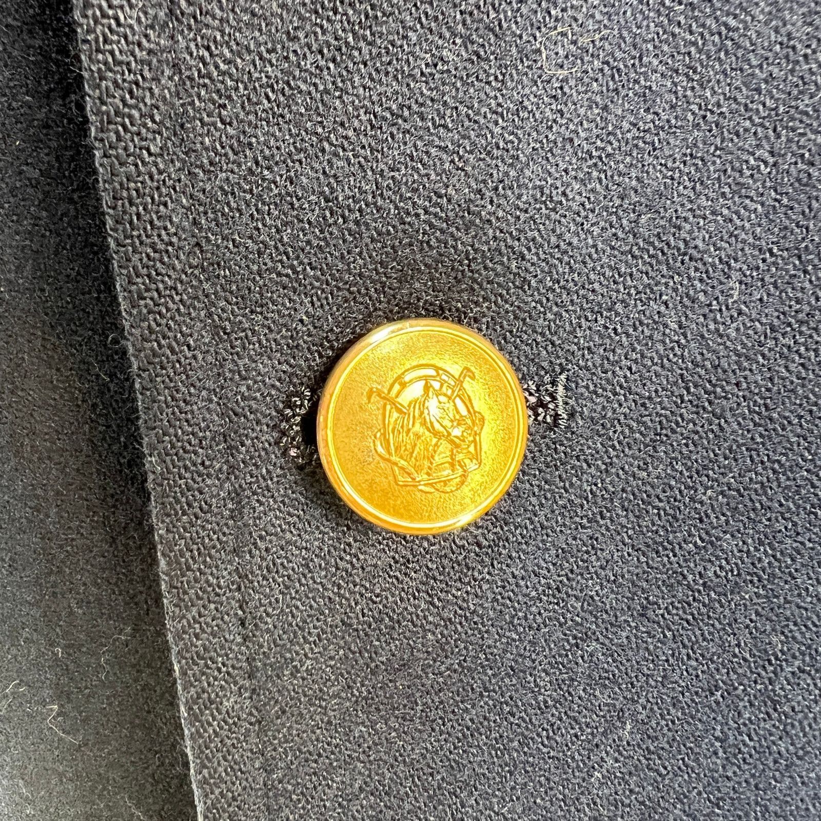 Ralph Lauren × Vintage Vintage Chaps Ralph Lauren Wool Navy Blazer Size 42R - 10 Thumbnail