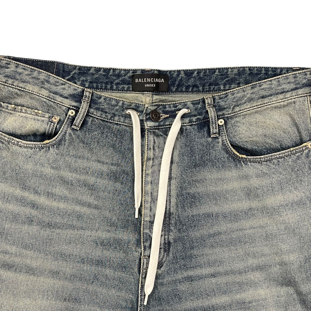 Balenciaga BALENCIAGA 24SS Demna Gvasalia Destroyed Cotton Buggy Pants Size US 30 / EU 46 - 2 Thumbnail
