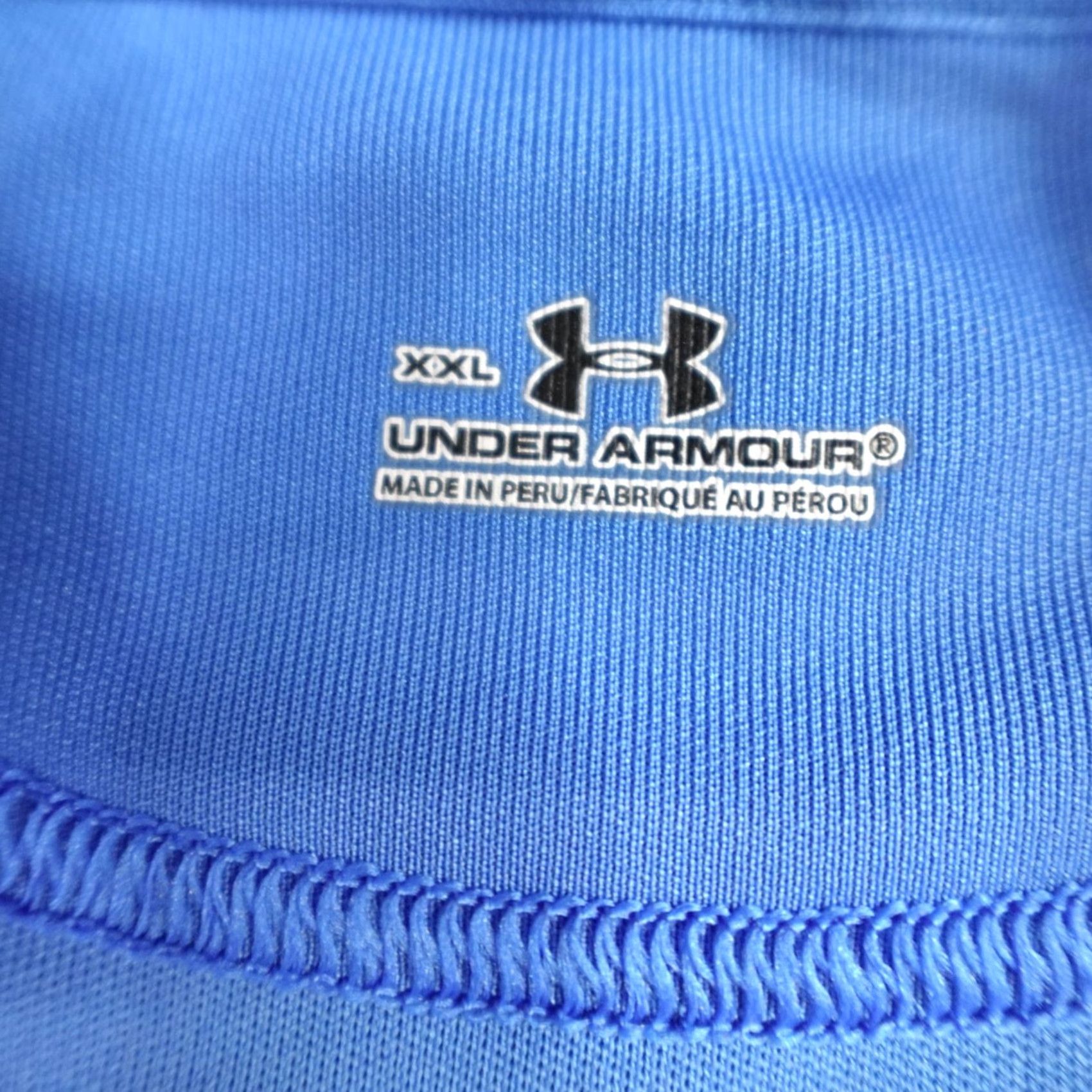 Under Armour Under Armour Polo Shirt Mens 2XL Blue Solid Performance Embroidered Golf Shirt Size US XXL / EU 58 / 5 - 3 Thumbnail