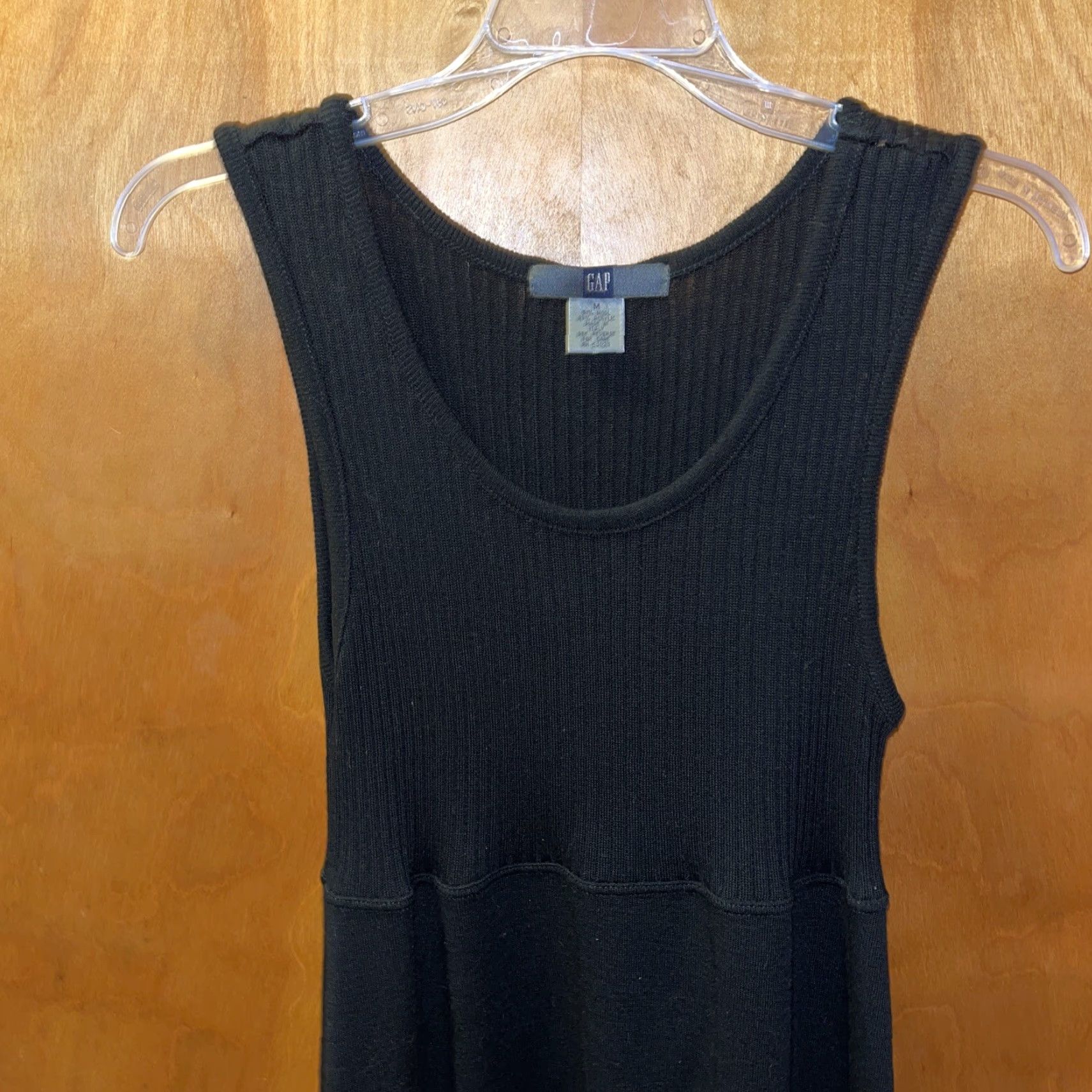 Gap VINTAGE Gap Knit Sweater Dress Women Medium Black Casual Party Winter Fall Spring Summer Italy Size M / US 6-8 / IT 42-44 - 2 Thumbnail