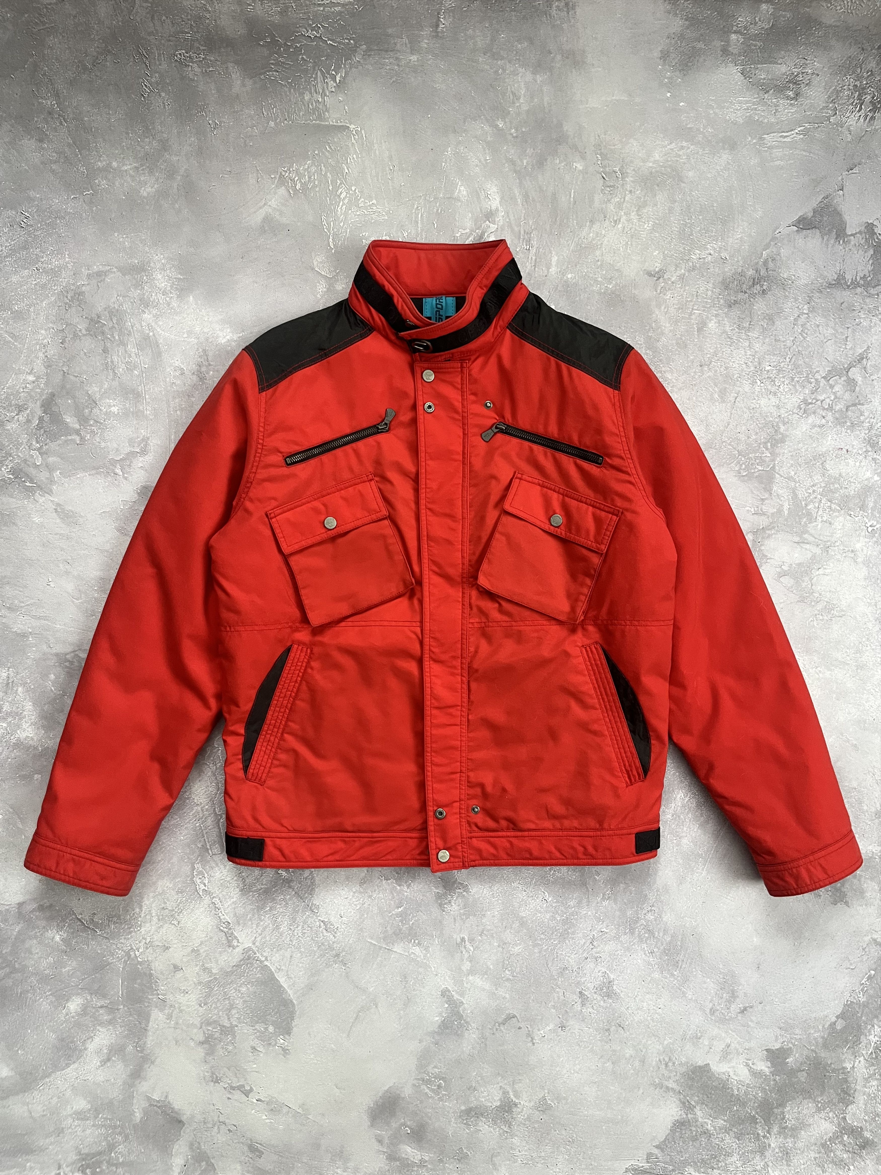 Versace Vintage Versace Sport Diaplex Biker Jacket Style Red Logo Size US L / EU 52-54 / 3 - 1 Thumbnail