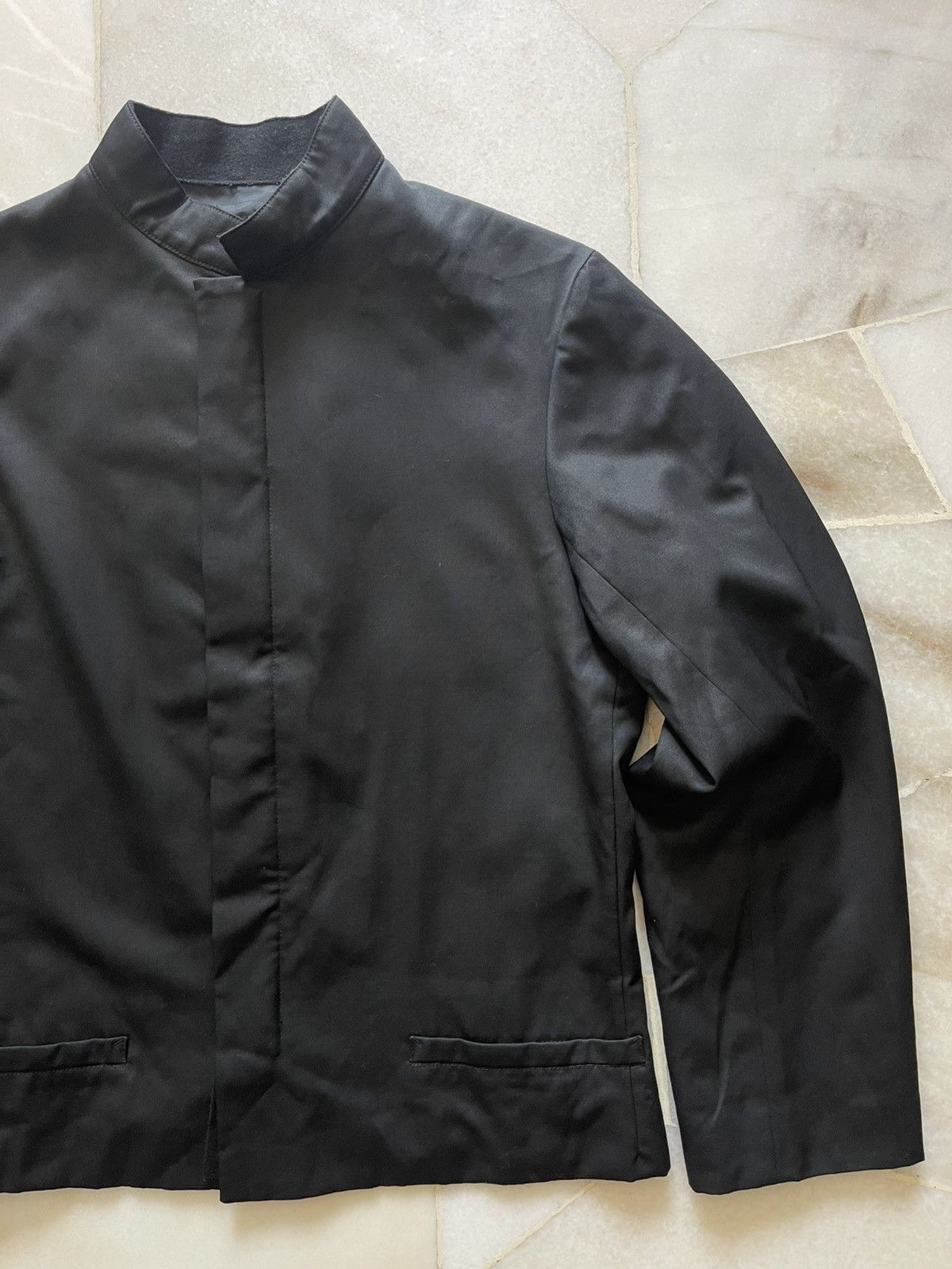 Yohji Yamamoto Yohji Yamamoto Mandarin Collar Crop Jacket 10 Size US M / EU 48-50 / 2 - 7 Thumbnail