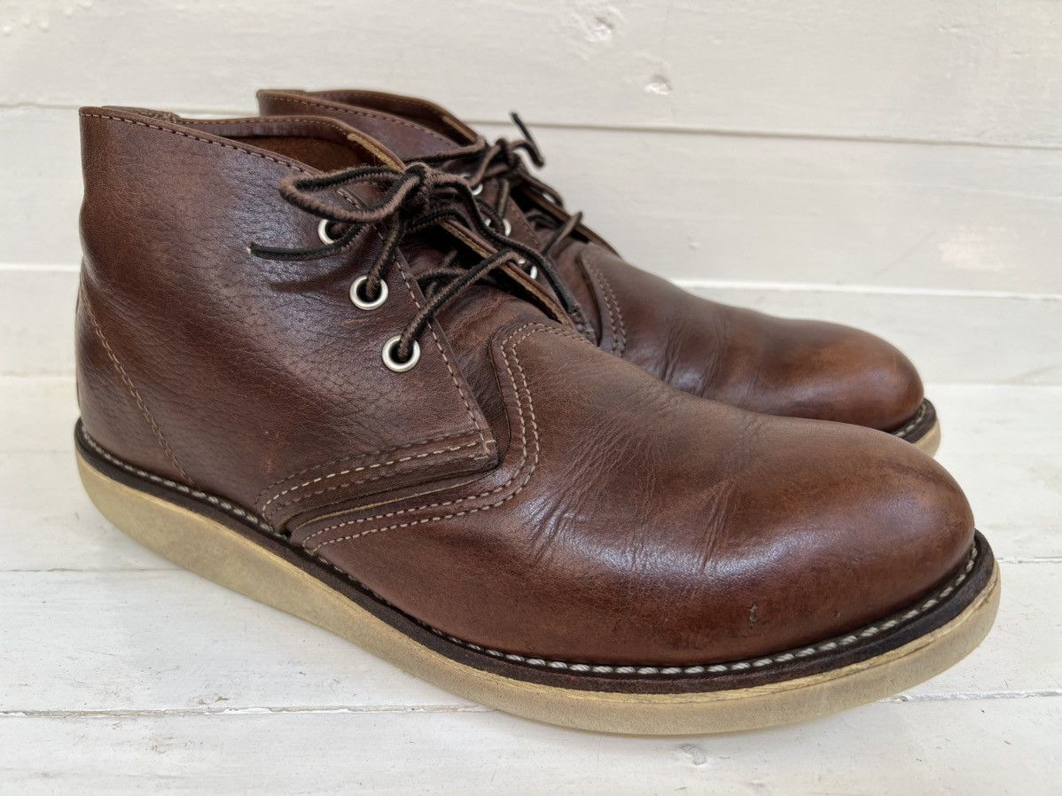 Red Wing Red Wing 3141 Chukka Briar Oil Slick Brown Leather Boots Size US 8 / EU 41 - 1 Thumbnail