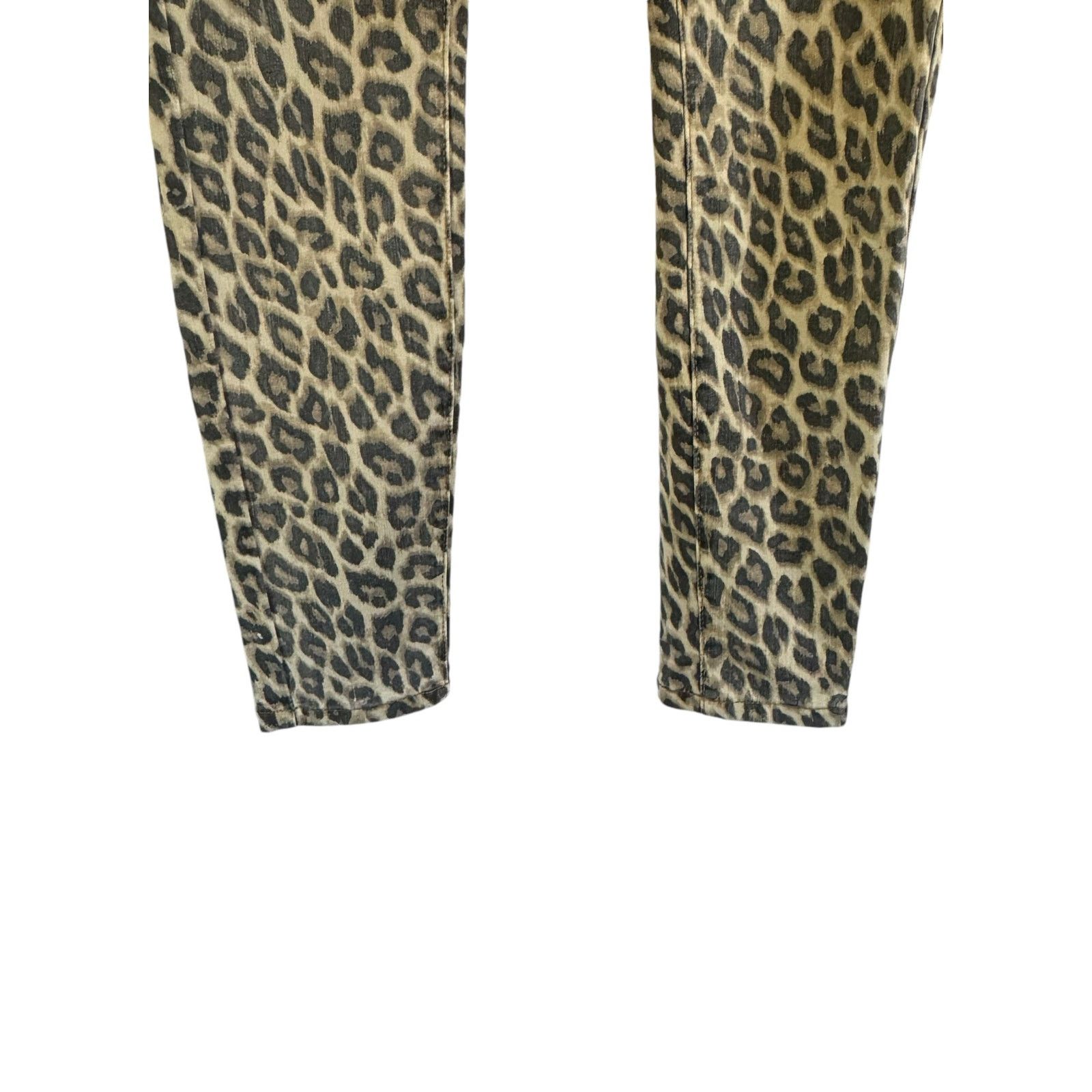 Judy Blue Judy Blue Jeans Size 7/28 Leopard Print Skinny Stretch Denim Size 28" / US 6 / IT 42 - 2 Thumbnail