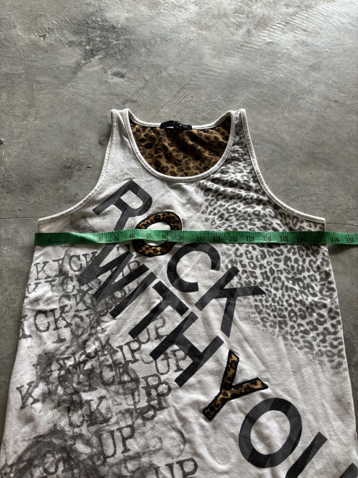 Hysteric Glamour Y2K clash ahead poem leopard print with glitter design Size US M / EU 48-50 / 2 - 16 Thumbnail