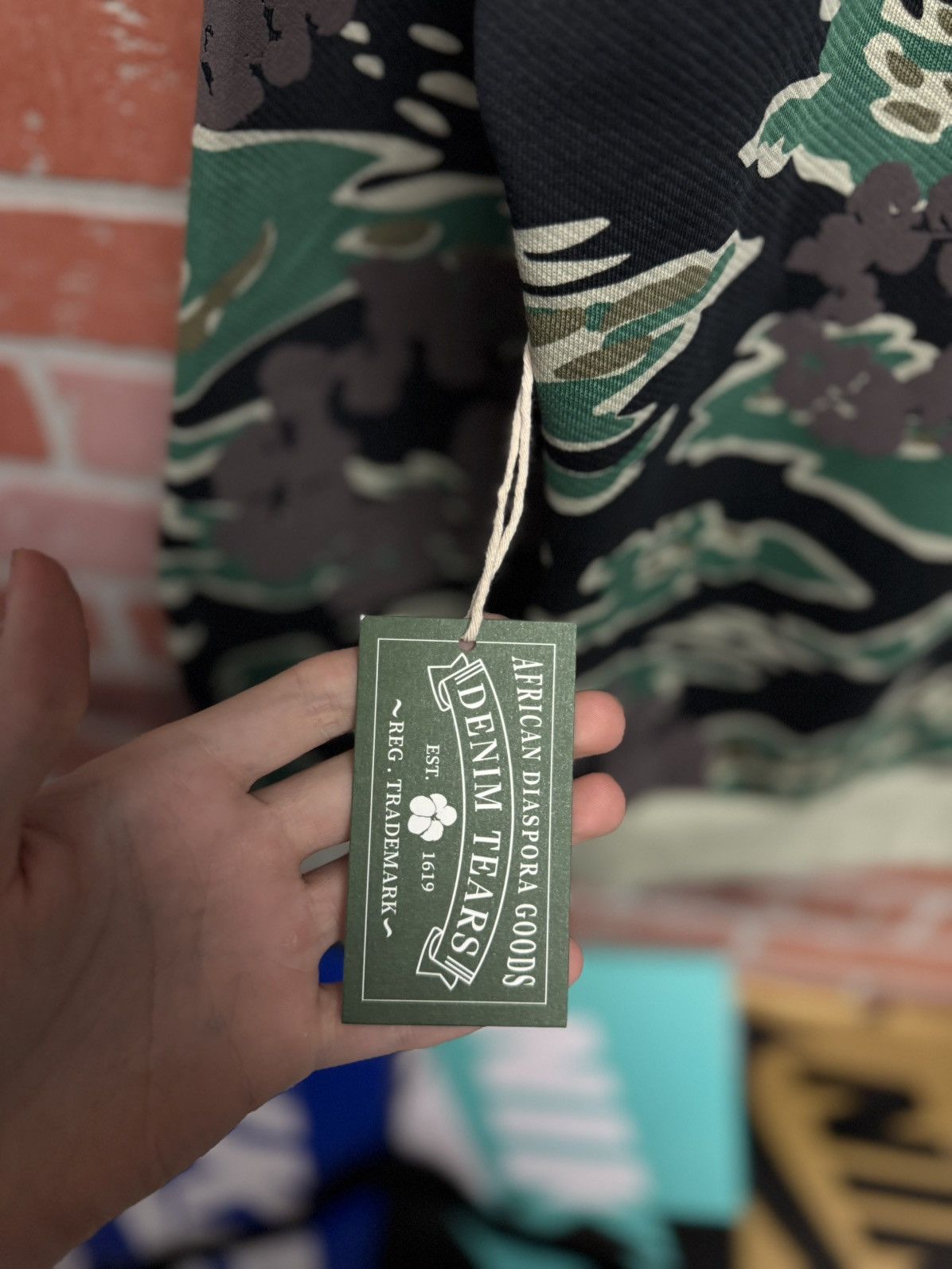 DENIM TEARS Denim Tears Green Camo Cotton Wreath Zip Up Size Small Size US S / EU 44-46 / 1 - 7 Thumbnail