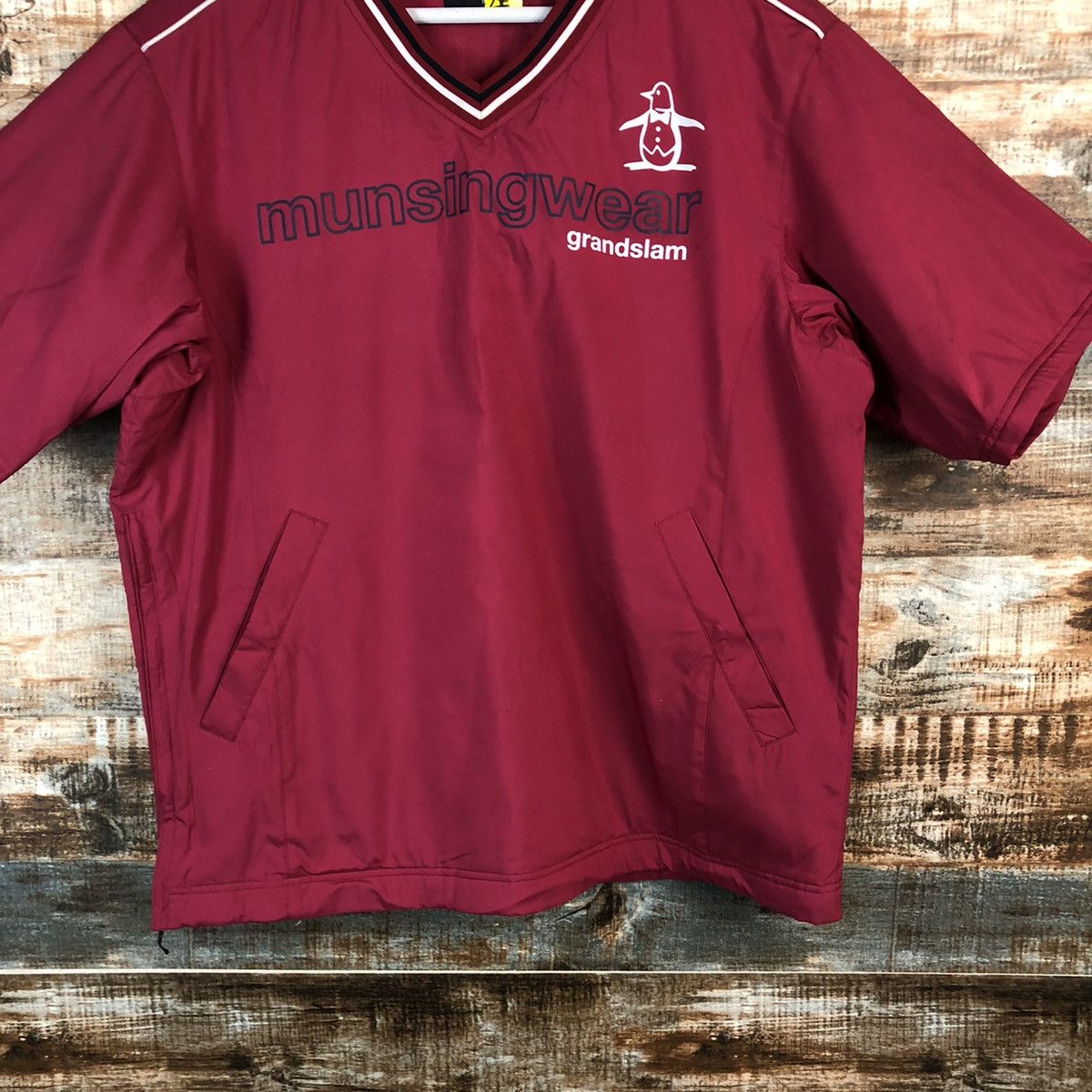 Japanese Brand Munsingwear Maroon shirt #A2204 Size US L / EU 52-54 / 3 - 3 Thumbnail