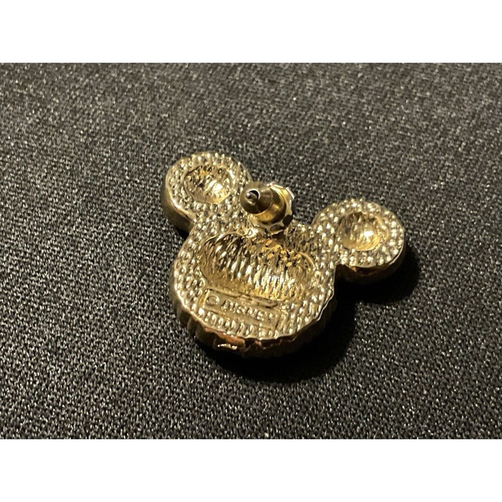 Disney Disney Gold Tone Crystal Enamel Mickey Mouse Post Earrings Size ONE SIZE - 4 Thumbnail
