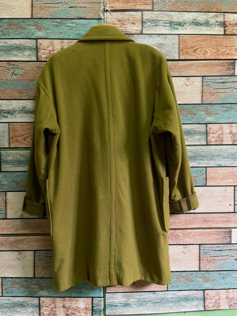Japanese Brand Japanese Wool Blend Mark Coat Sz 11AR Moss Green Overcoat Size US M / EU 48-50 / 2 - 2 Thumbnail