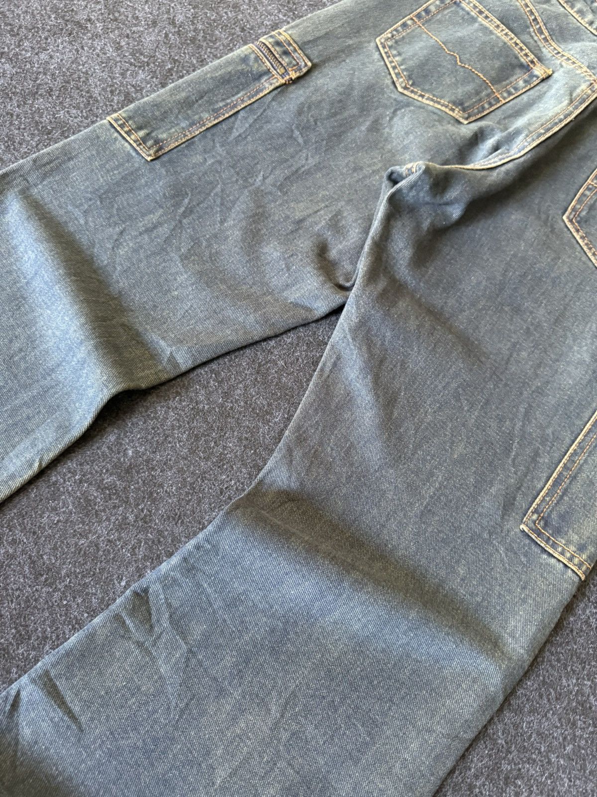 If Six Was Nine × Japanese Brand × Le Grande Bleu (L.G.B.) Daily Topics Japan Flare Cargo Faded Seam Jeans Size US 28 / EU 44 - 13 Thumbnail