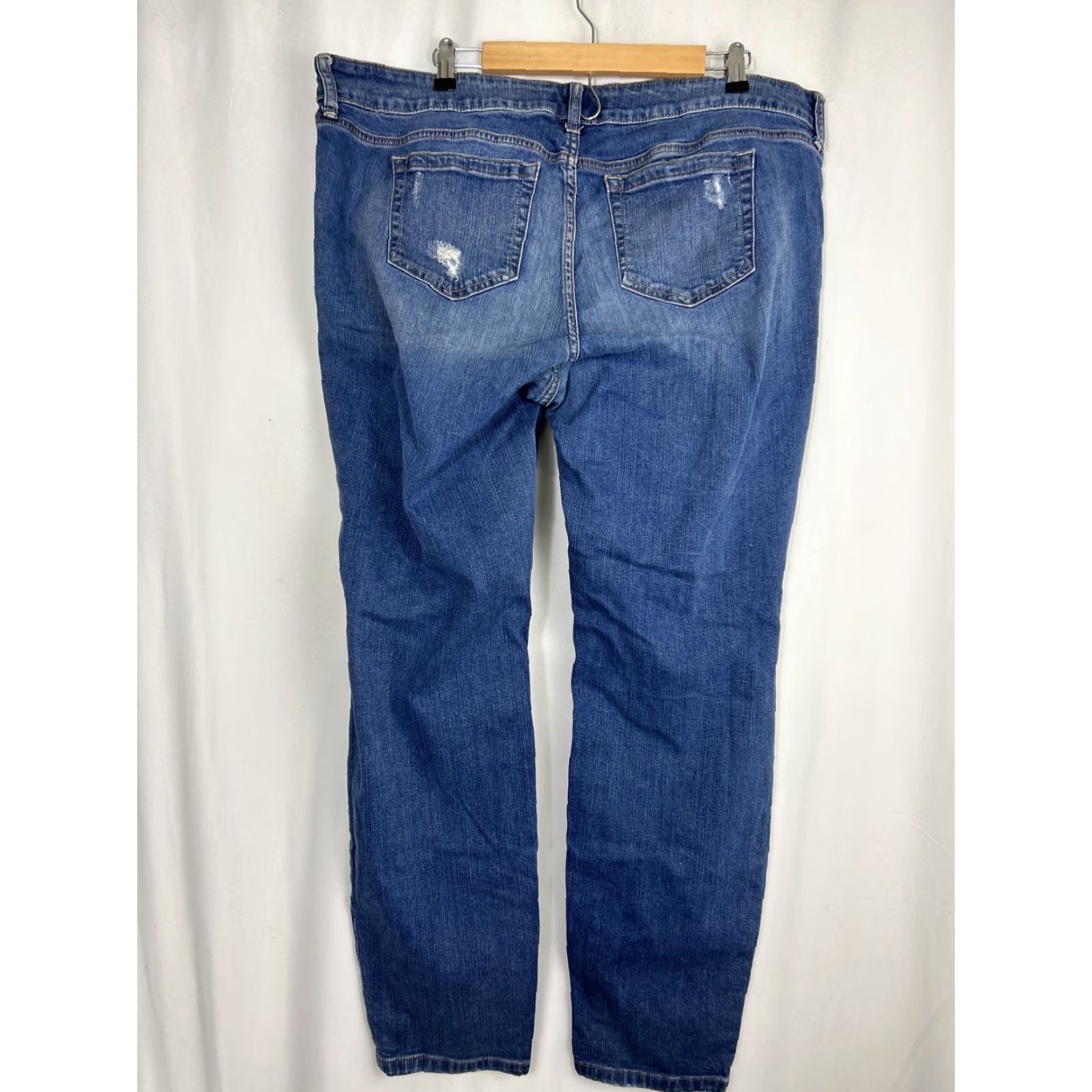 Torrid Torrid Jeans Women Distressed 5-Pocket Denim High Rise Stretch Blue 31 Inseam 20 Size 42" / US 20 - 7 Thumbnail