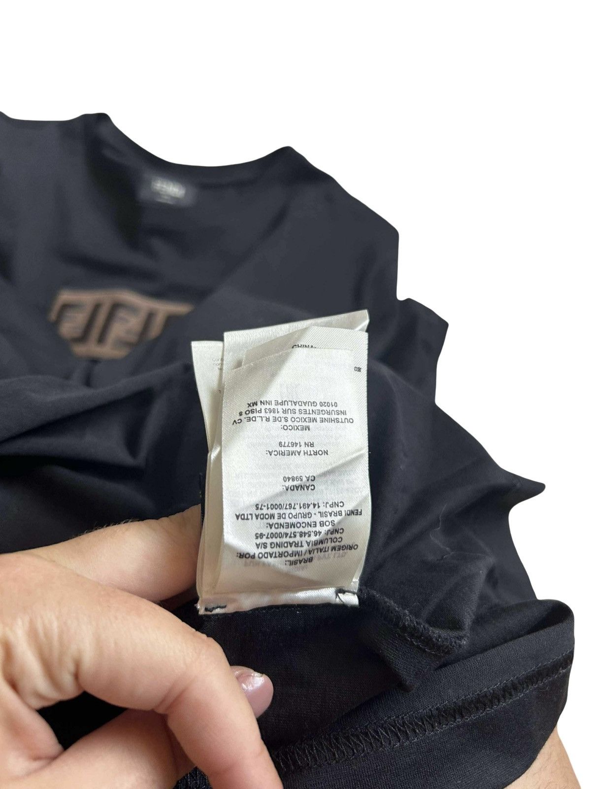 Fendi Fendi FF Plaque Tee Size US M / EU 48-50 / 2 - 4 Thumbnail