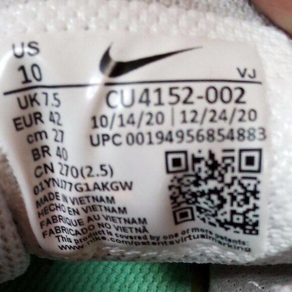 Nike Nike Air Max Bolt Infinite Lilac Green Glow Sneakers Shoes Size US 10 / IT 40 - 8 Thumbnail